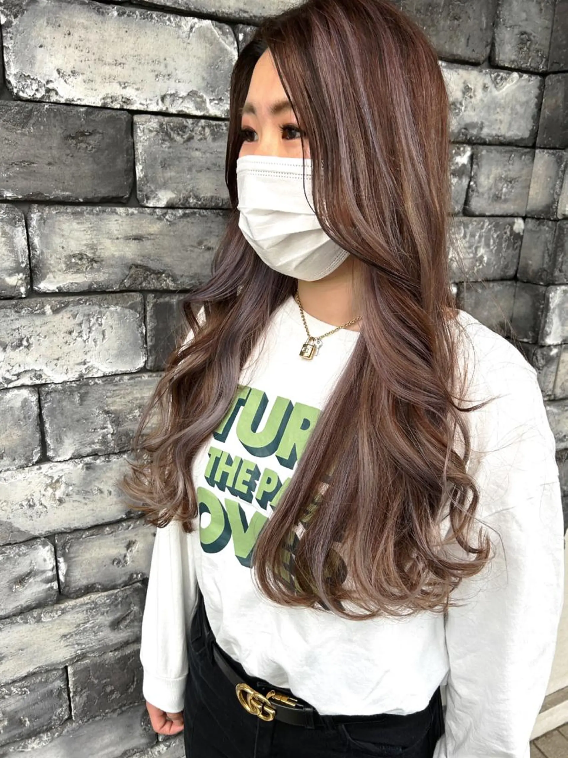 ロング カラー ハイライトカラー ハイライト レイヤーカット ヘアカラー トリートメント ヘアセット ❤️千葉県代表❤️ 店長❤️柿本翔一朗のヘアスタイル