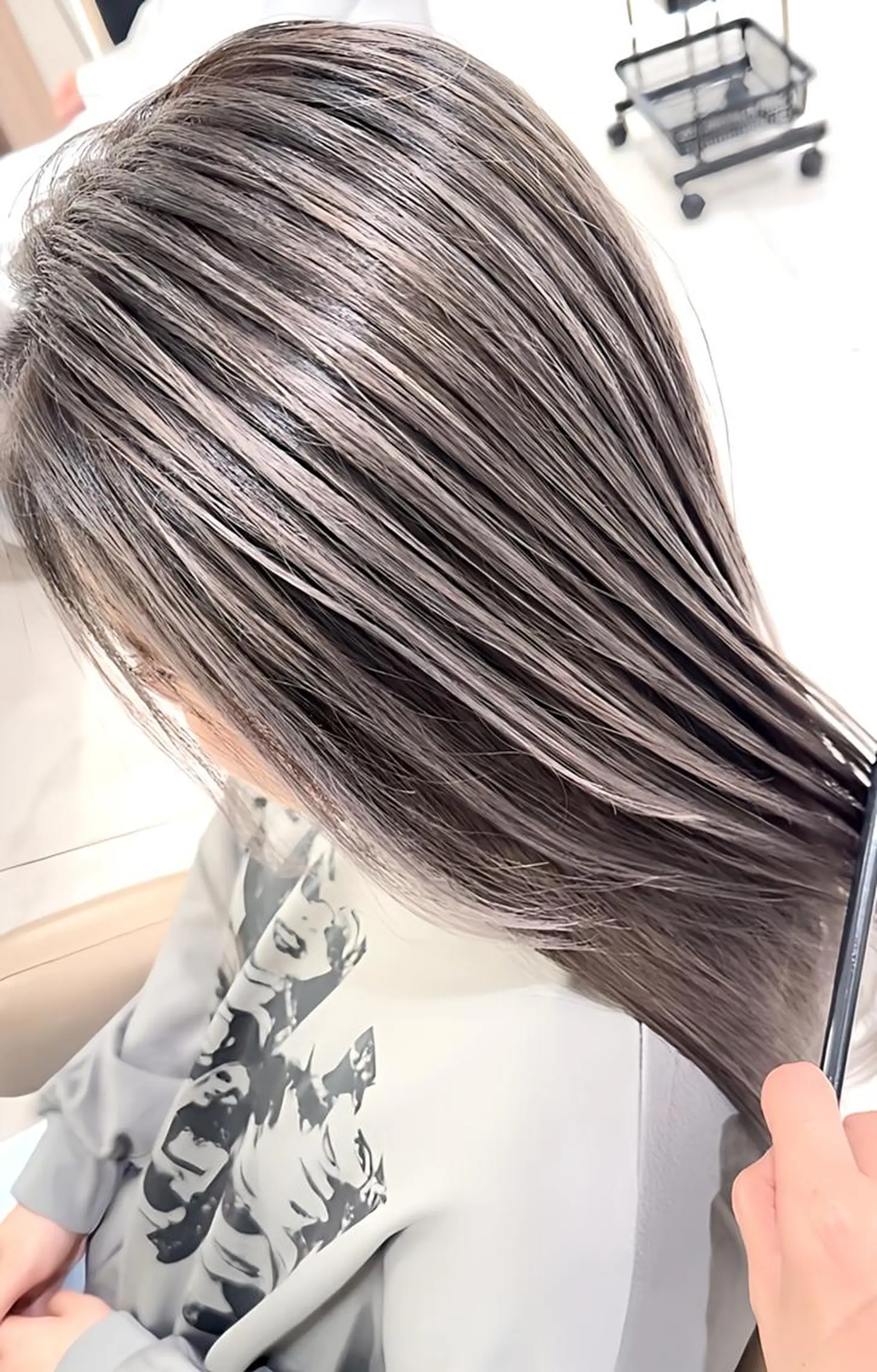 ロング カラー バレイヤージュ 髪質改善 レイヤーカット ヘアカラー トリートメント 大宮/バレイヤージュ 髪質改善/澤田隆誠のヘアスタイル