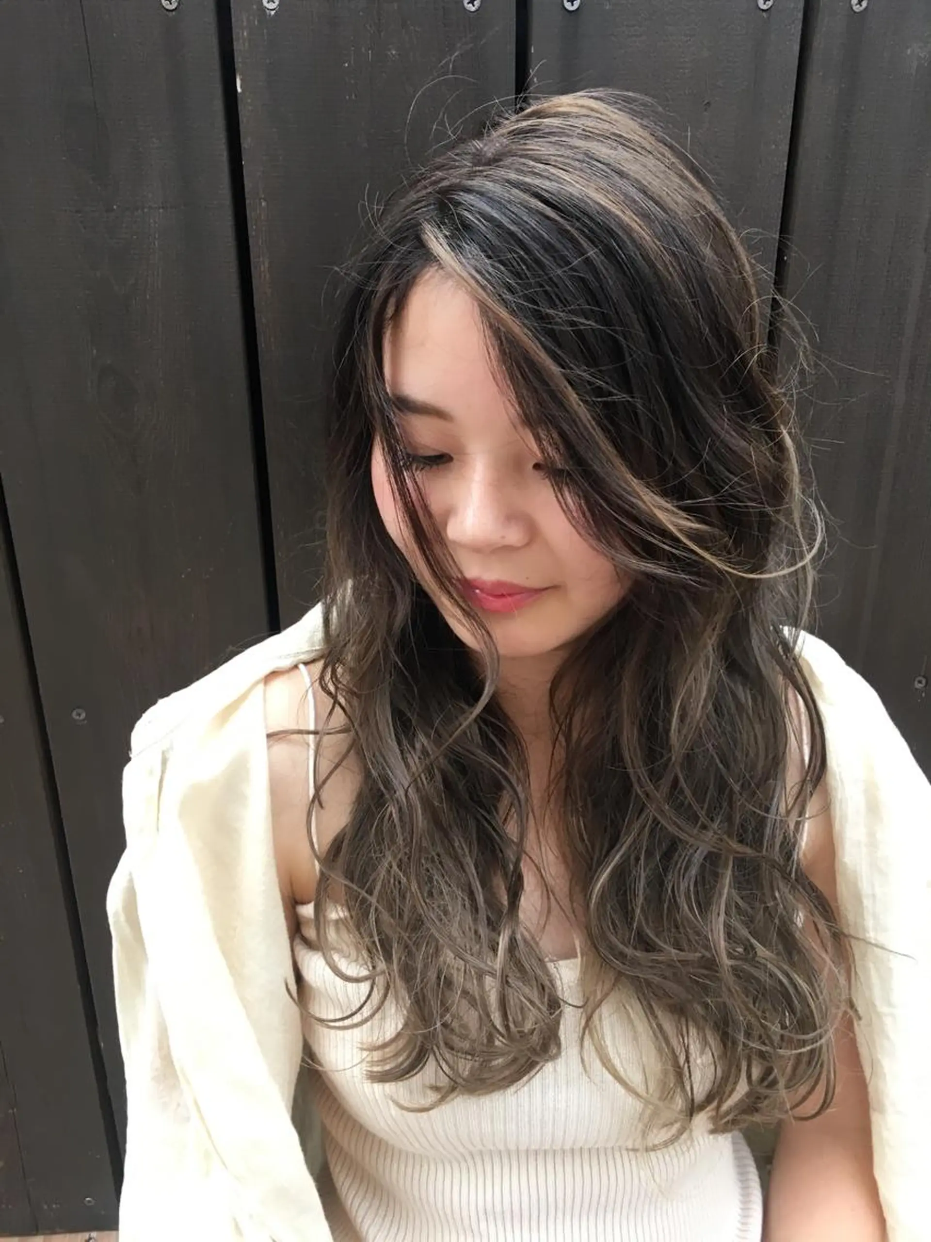 ロング カラー ヘアカラー まお♡レイヤーカット ×色っぽstyleのヘアスタイル