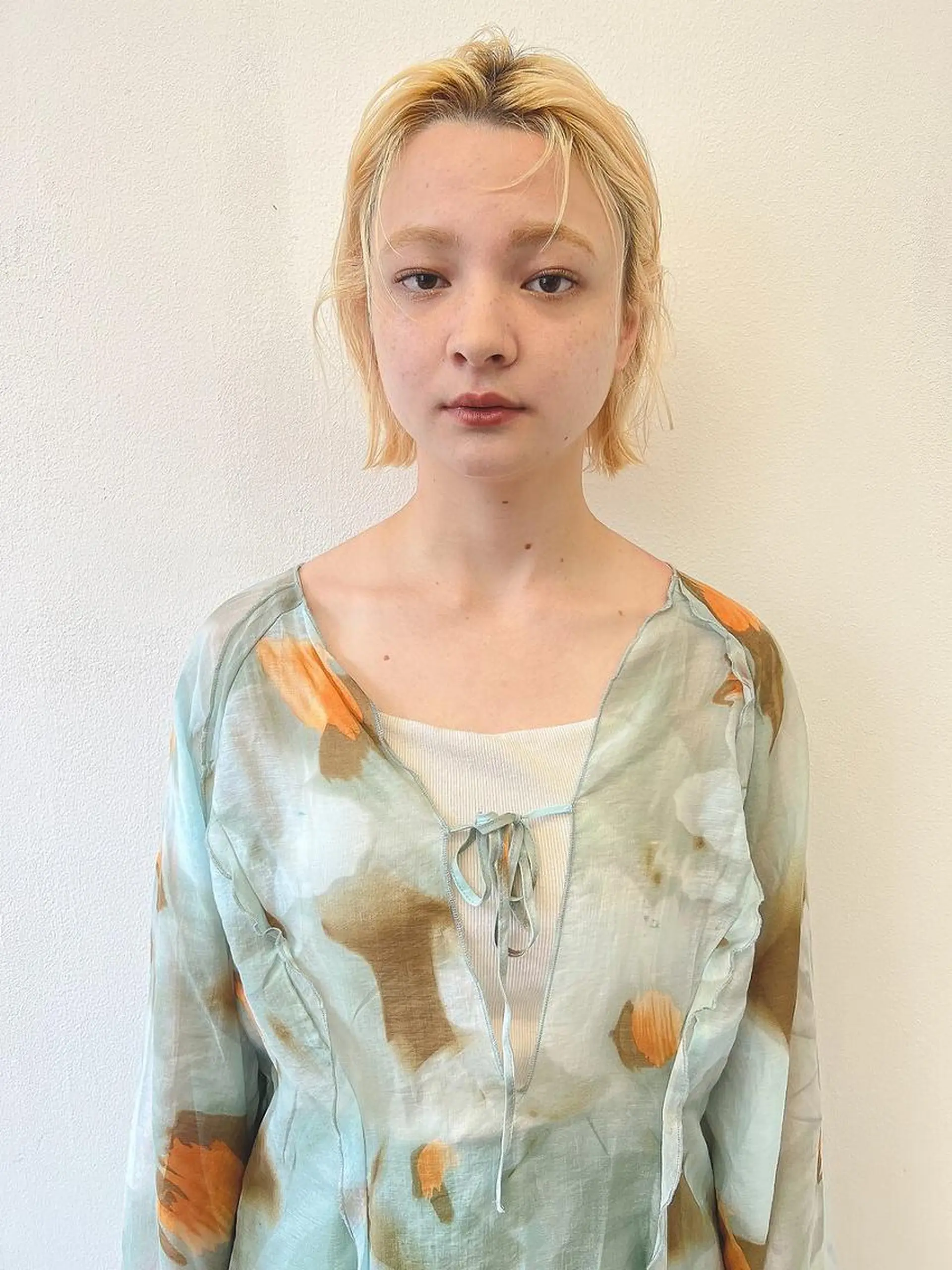 ショート カット ヘアカラー nelke/レイヤー 立川/ブリーチのヘアスタイル