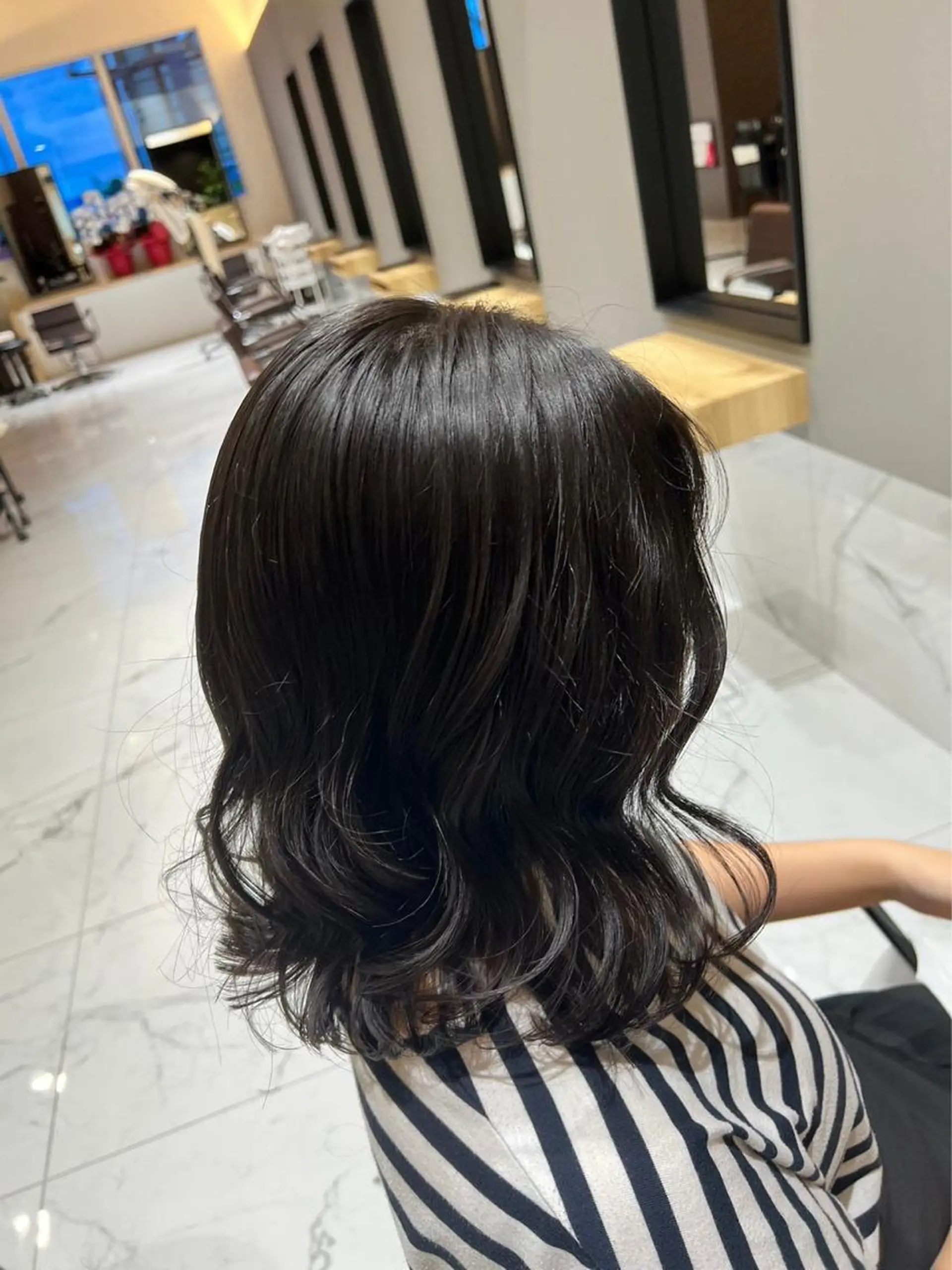 セミロング カット Le Coeur 喜多町　志賀大介のヘアスタイル