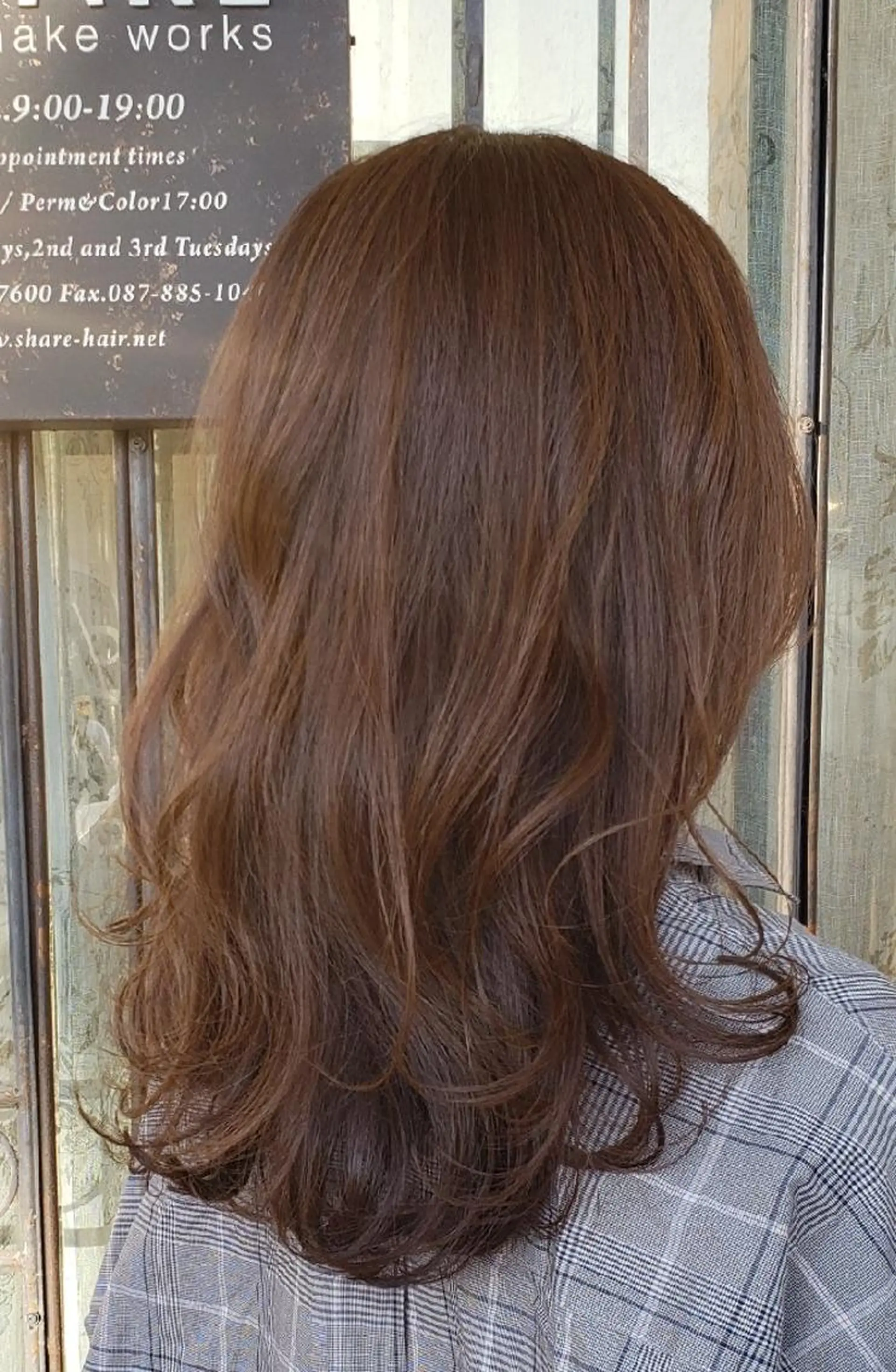 セミロング カラー 透明感カラー グレージュ 田中 愛奈のその他イメージ