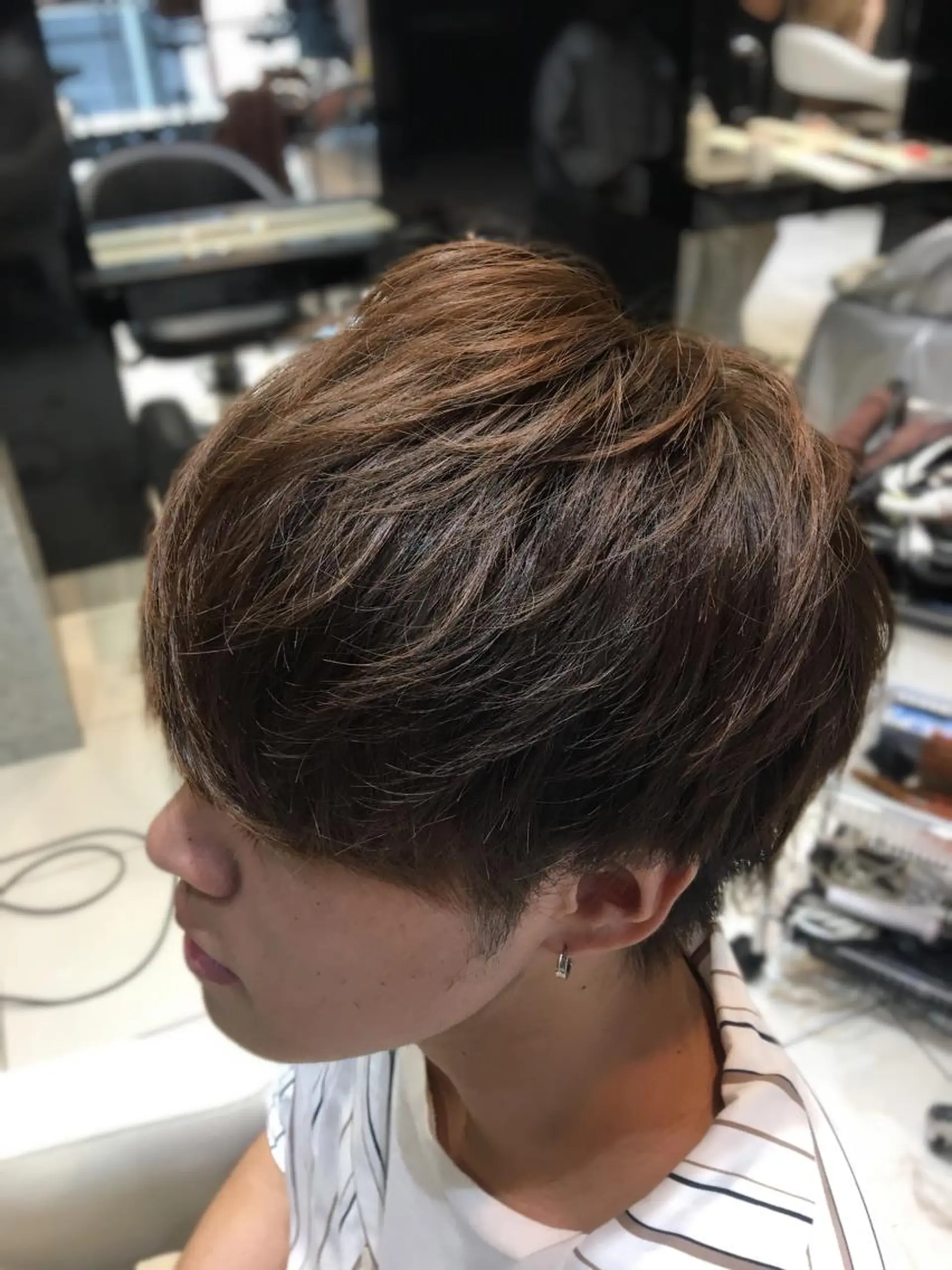ショート カラー メンズ マッシュ Lauburu  bat.hair渋谷2号店 【ラウブル バトヘアー シブヤ】所属・メンズ特化🔥 アサオカカズキのヘアスタイル