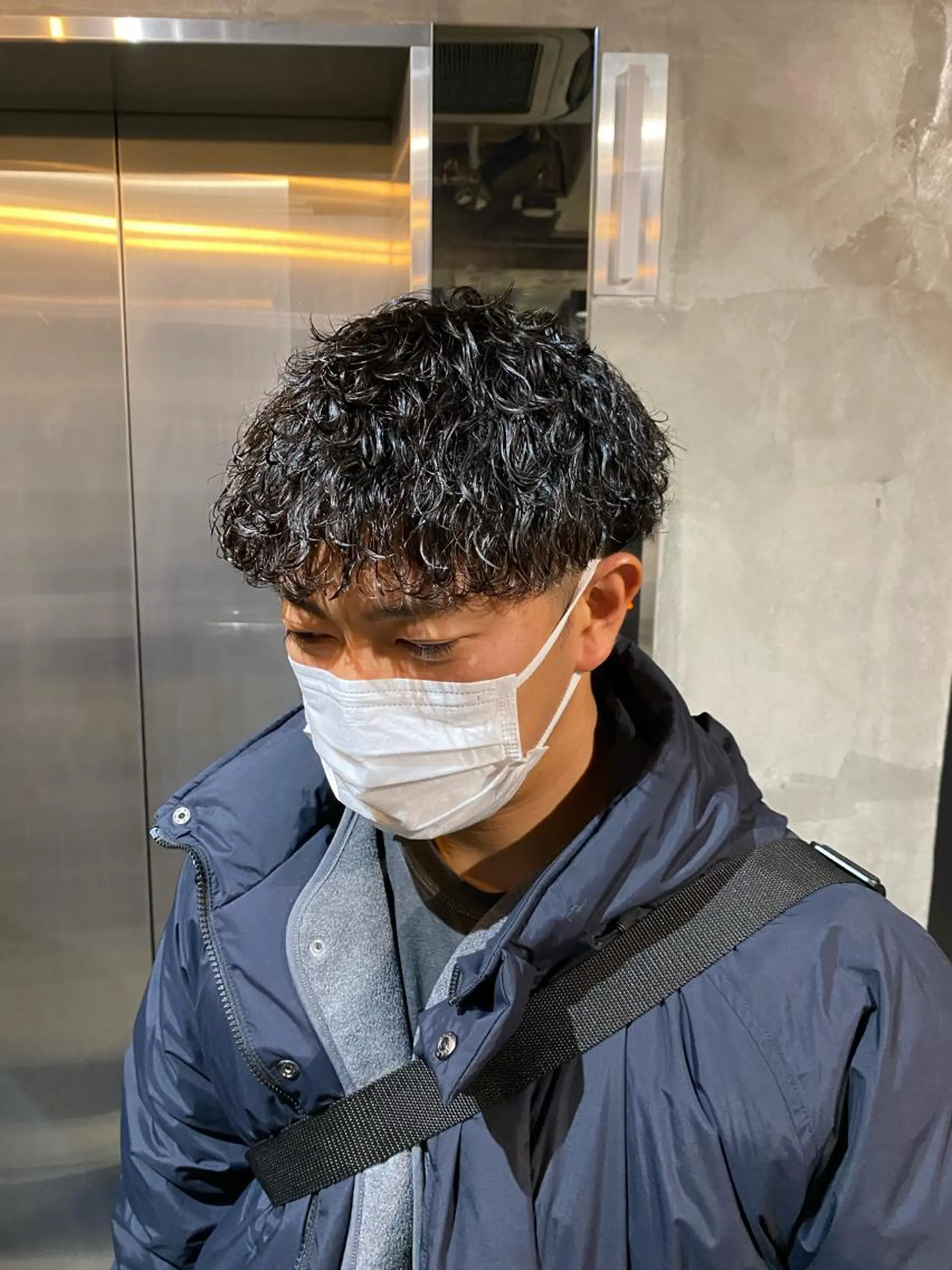 ショート パーマ メンズ カット パーマ Agu hair lore沼館店所属・八戸パーマ/メンズパ ーマ/シンゴ。のヘアスタイル