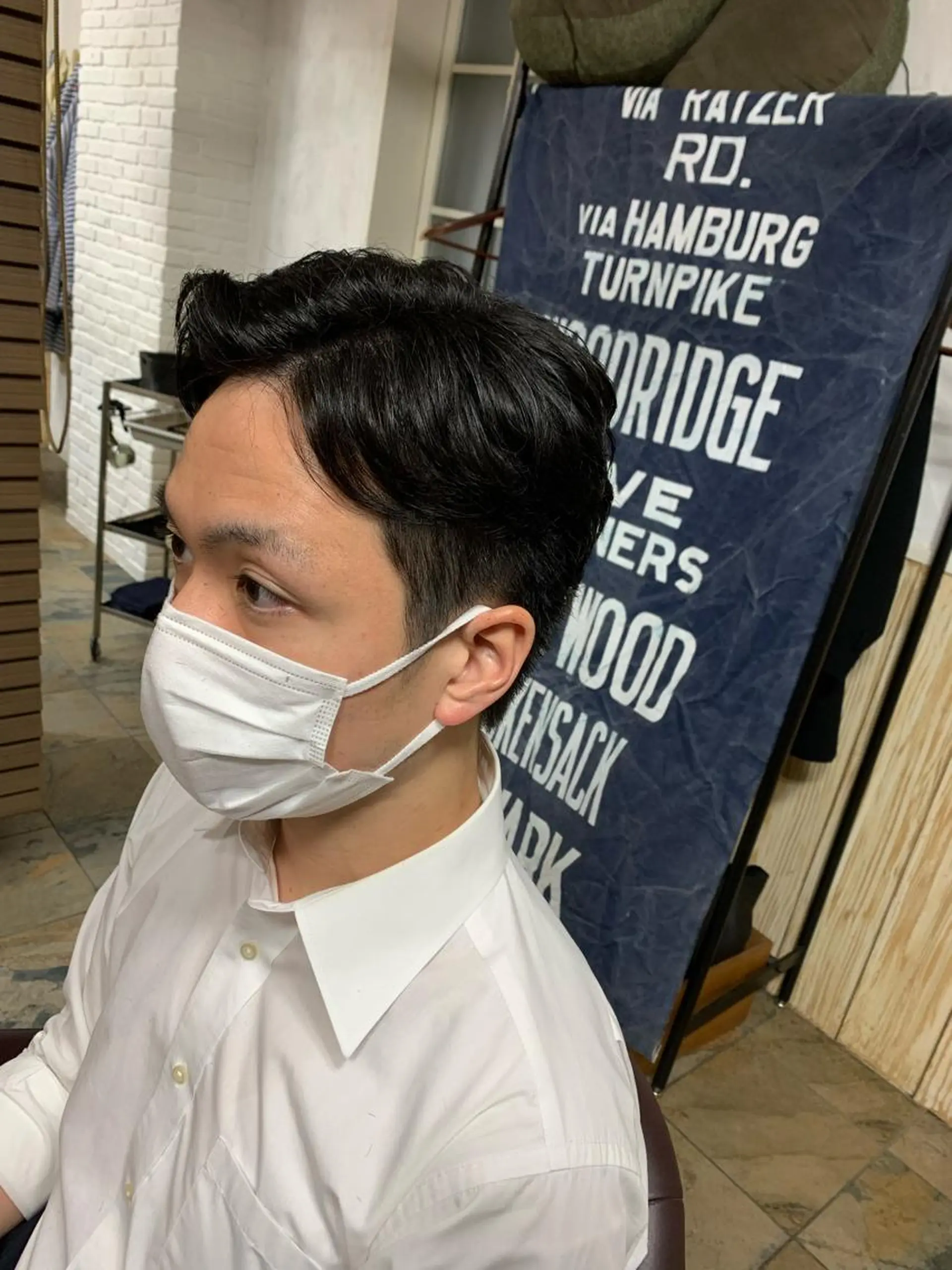 ショート ショートヘア フェードカット/メン ズパーマ/森巧真のヘアスタイル