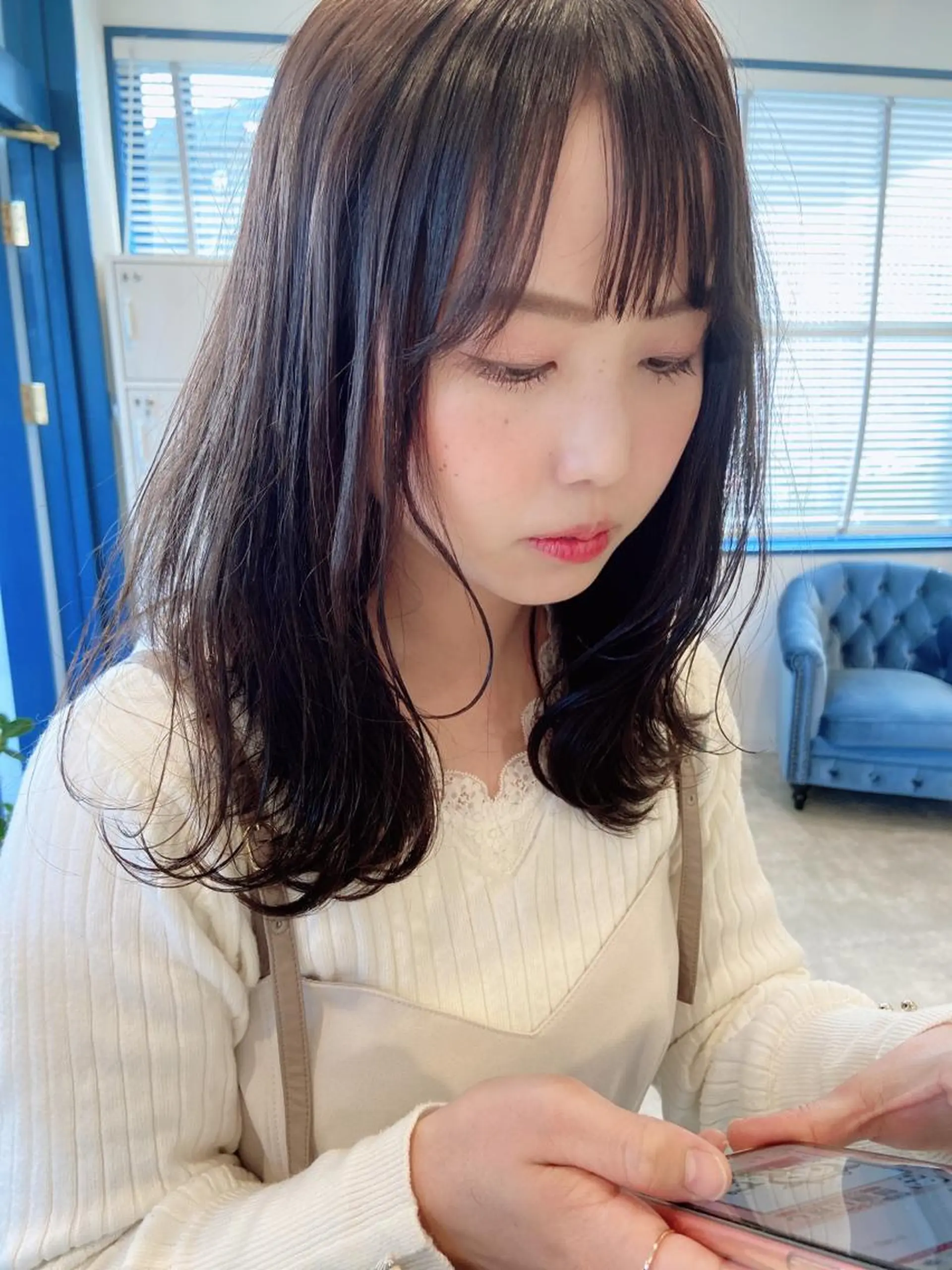 ミディアム カラー ブラウンカラー TECHRISE刈谷所属・田中 大貴のヘアスタイル