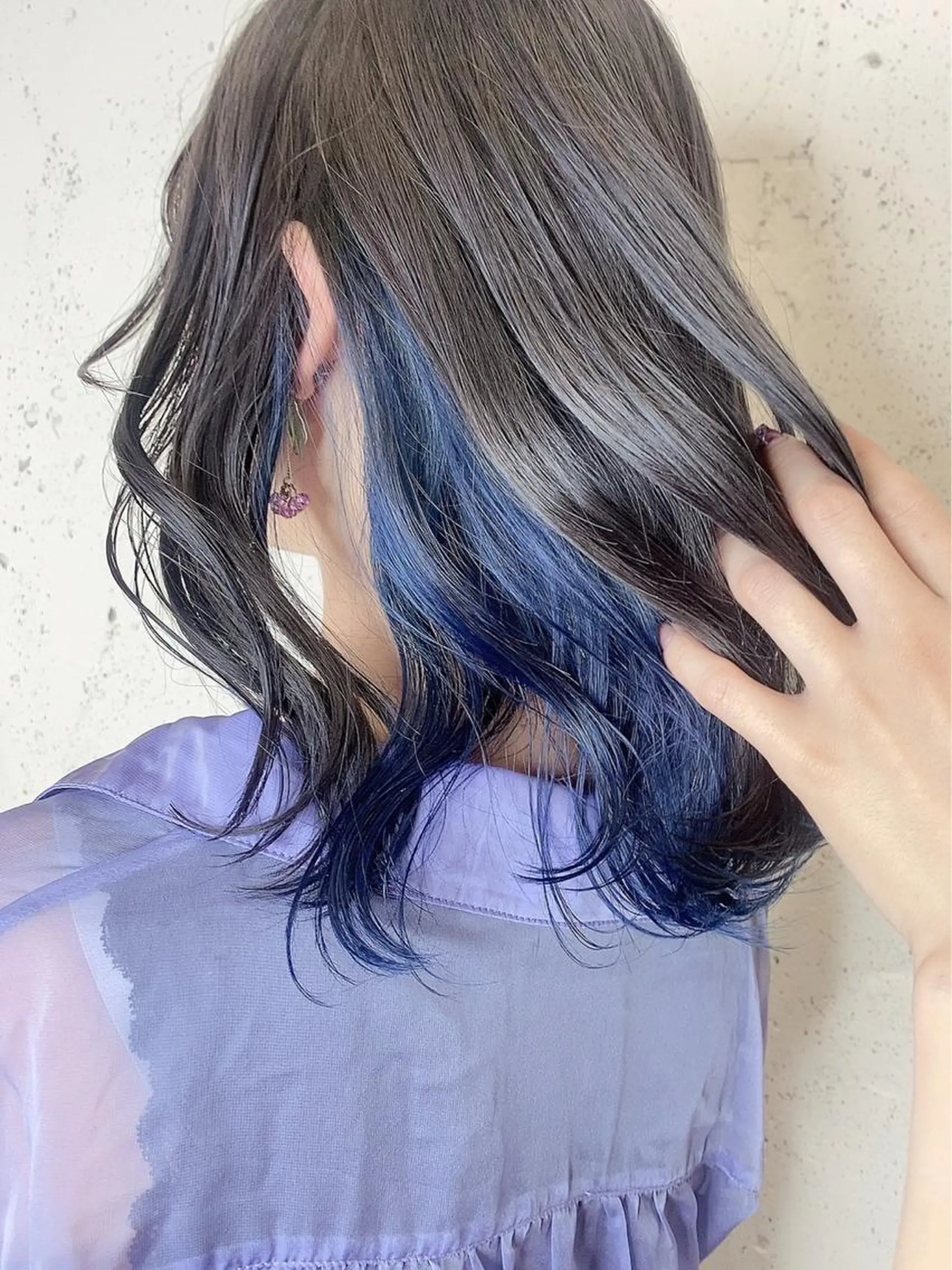 セミロング カラー ［銀座］淡色 ラベンダー🫧大村のヘアスタイル