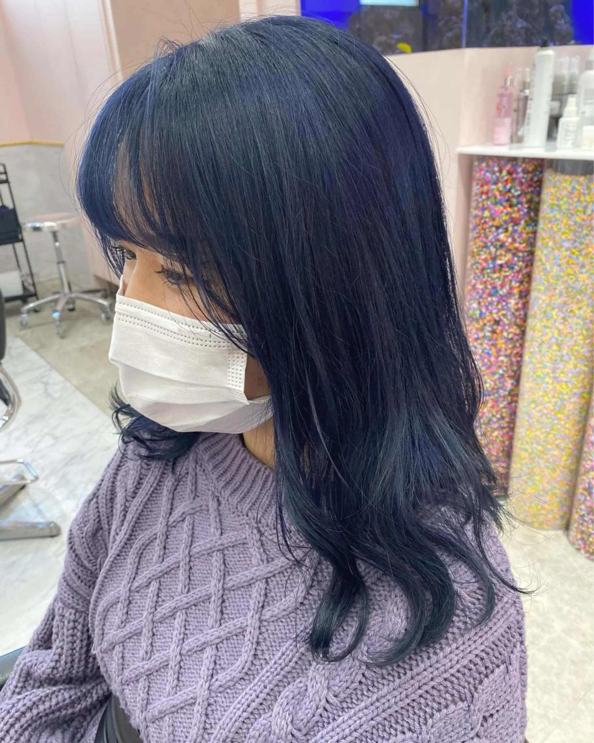 ミディアム カラー ヘアアレンジ SALOWIN横浜所属・𓍯韓国style/ 髪質改善𓍯中村和希のヘアスタイル