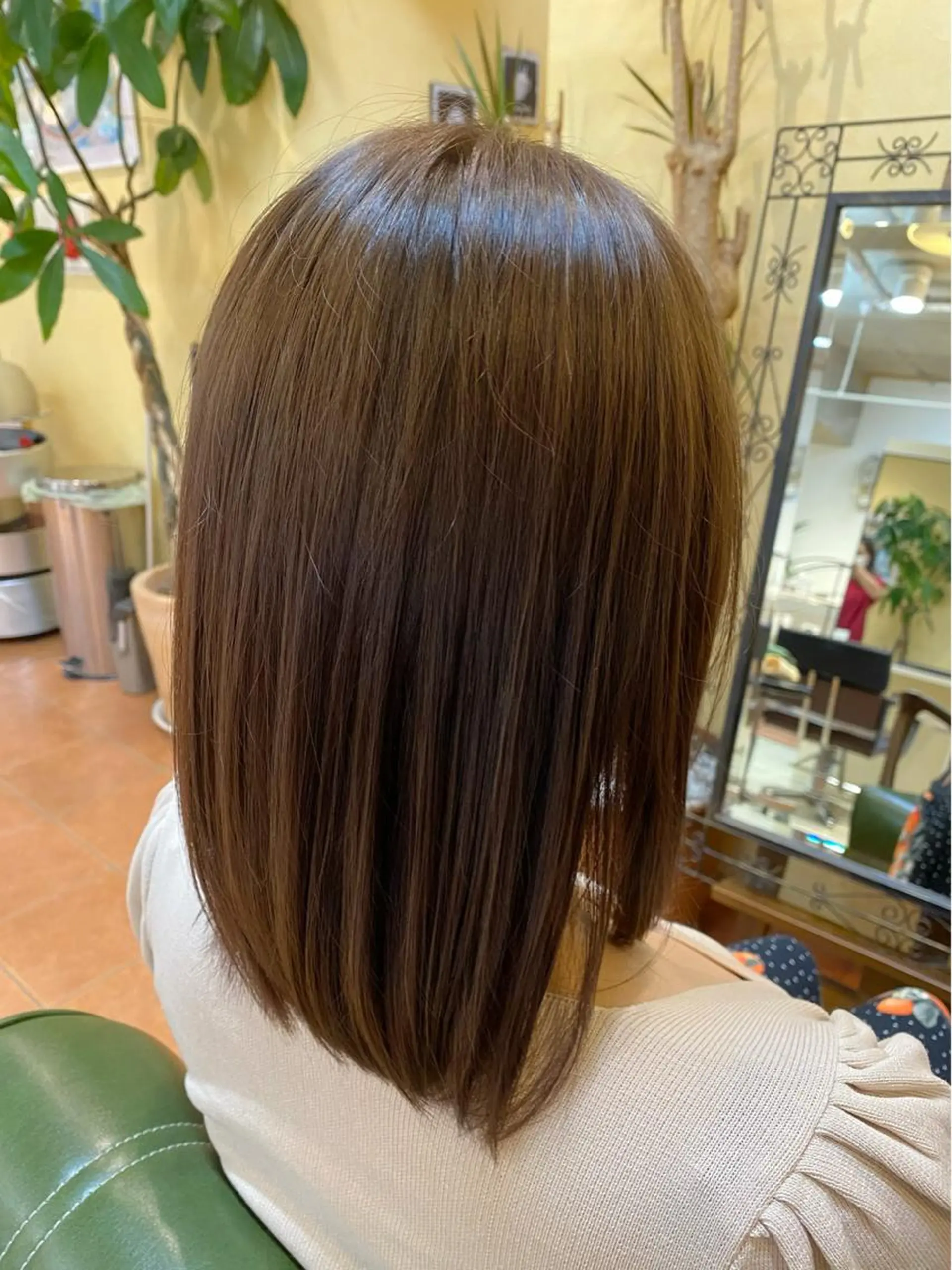 ミディアム カラー ヘアカラー トリートメント 石井 佑樹のヘアスタイル