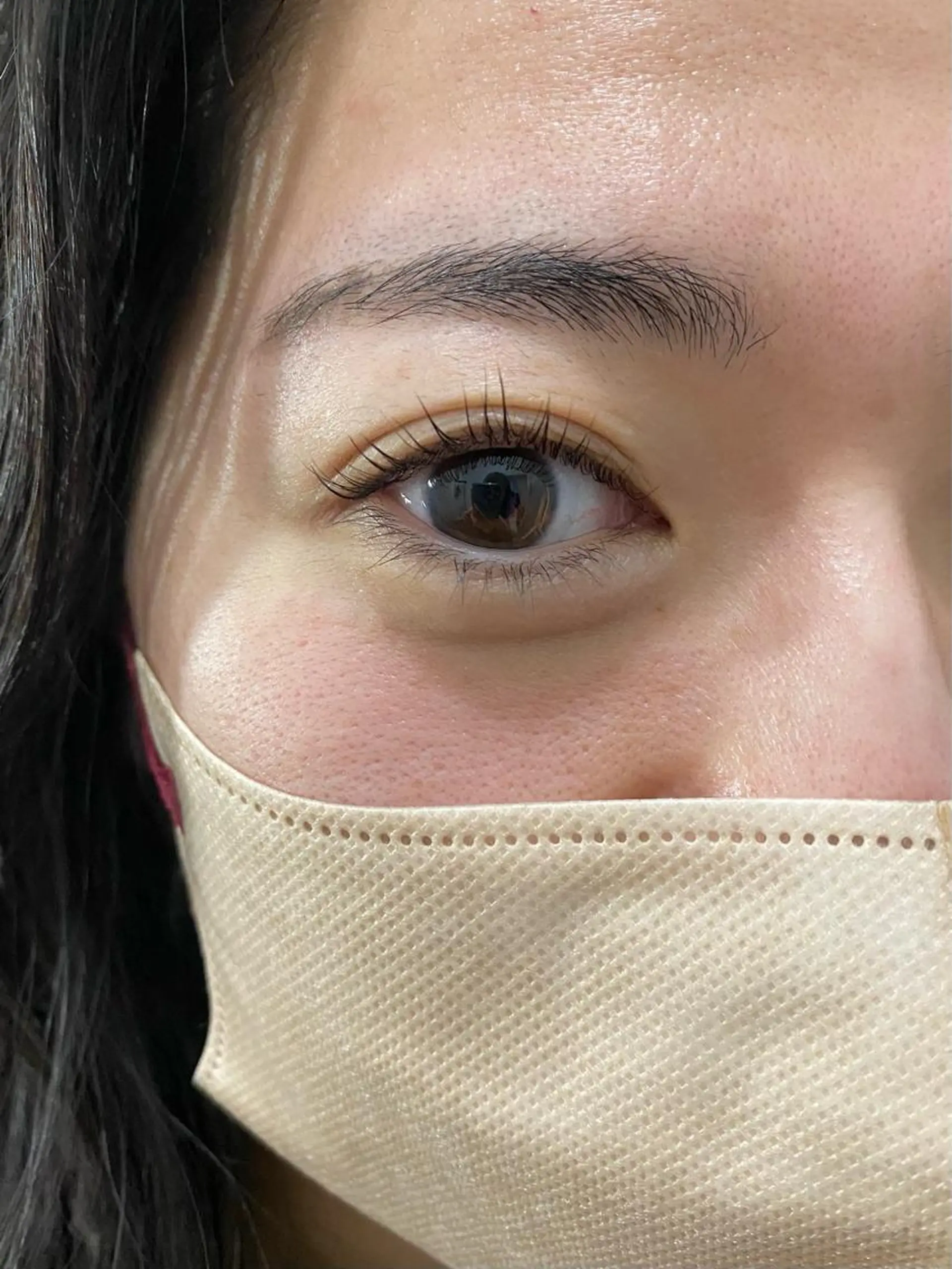 マツエク・マツパ まつげパーマ マツパ ブリーチなしカラー ダブルカラーエクステのヘアスタイル