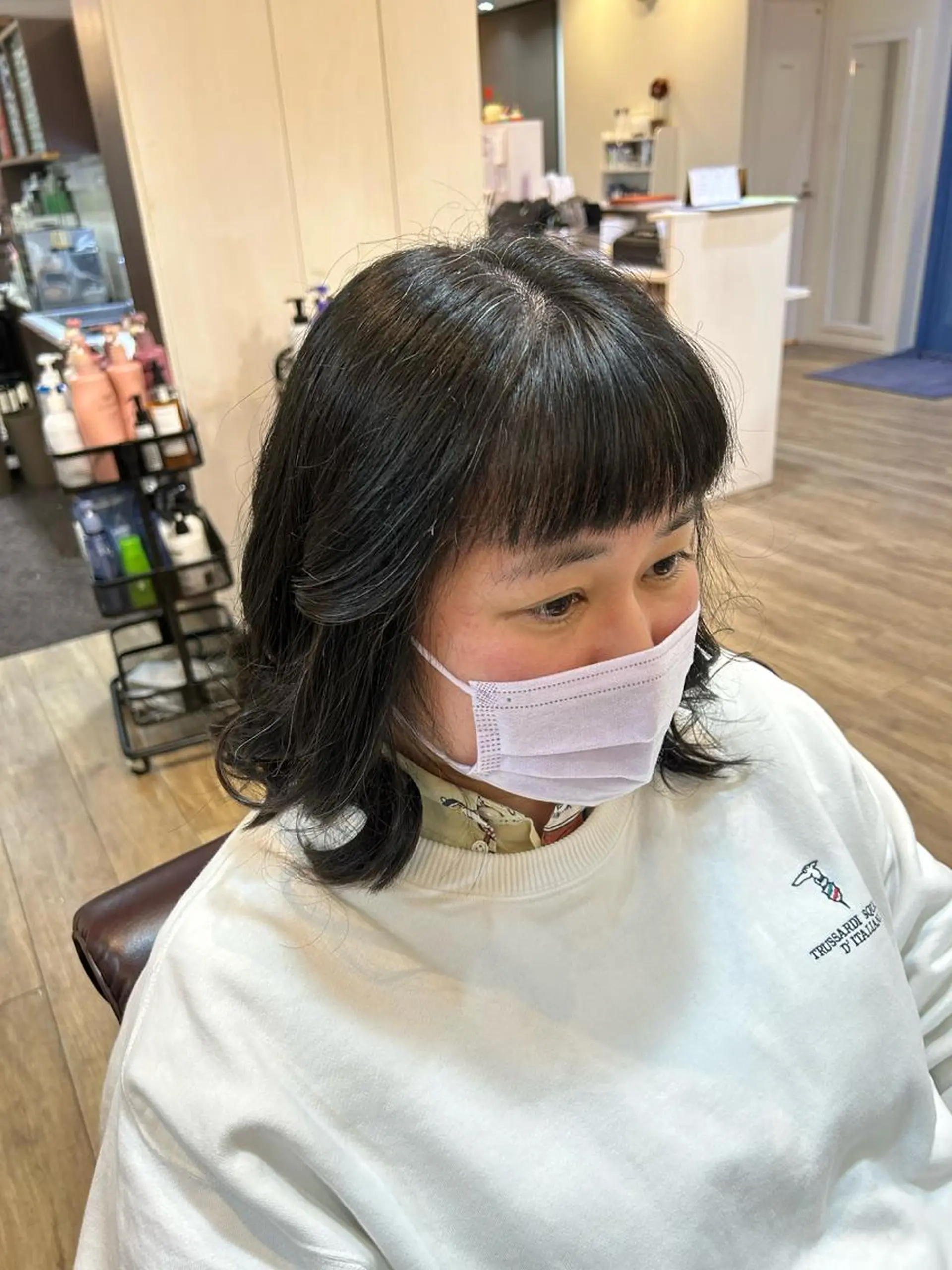 ミディアム 森田 詩音のヘアスタイル