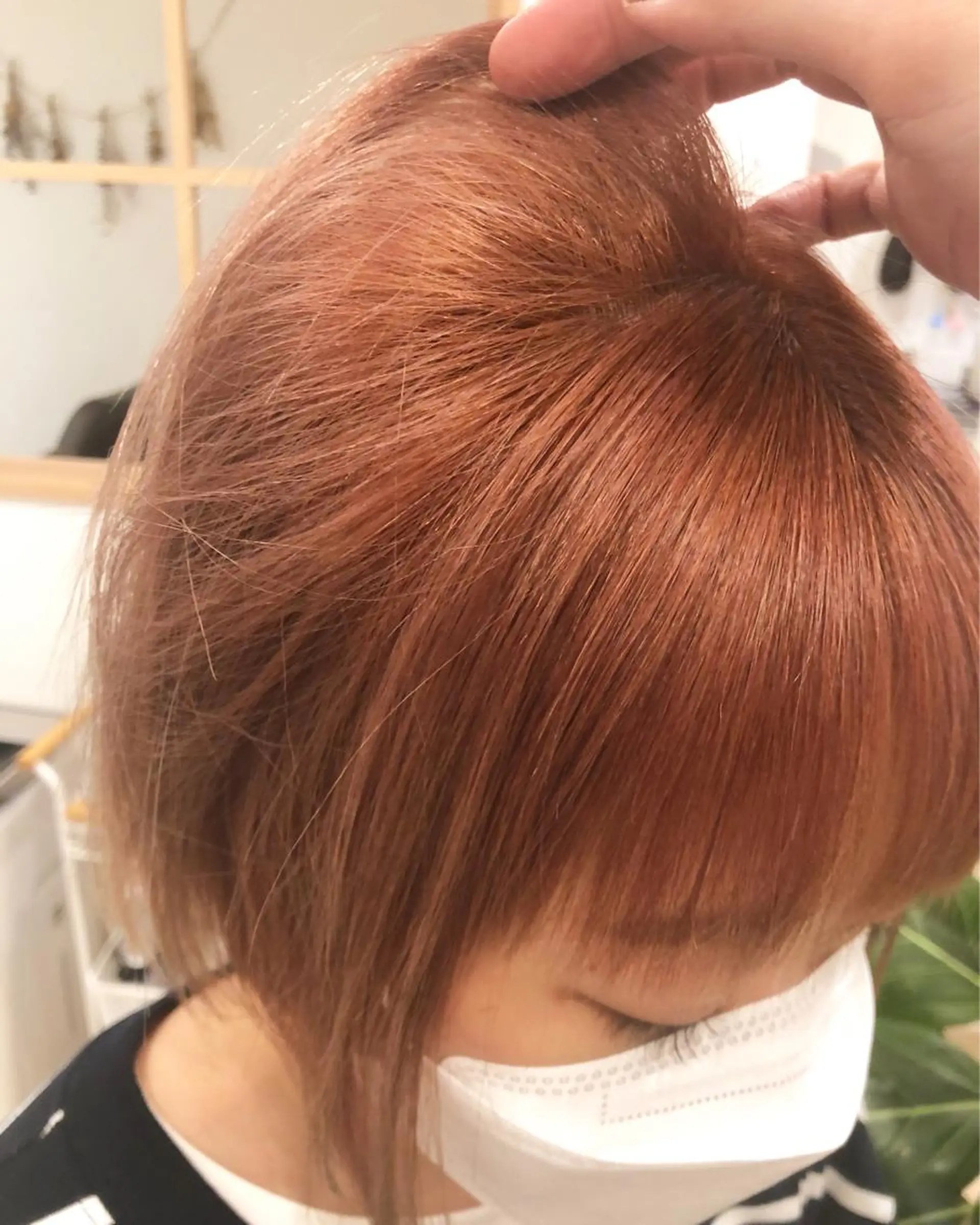 ショート カラー パーマ ヘアアレンジ ベージュカラー オレンジ オレンジベージュ ボブ ヘアカラー トリートメント 【ツヤ髪美容師】 ツダケイスケのヘアスタイル