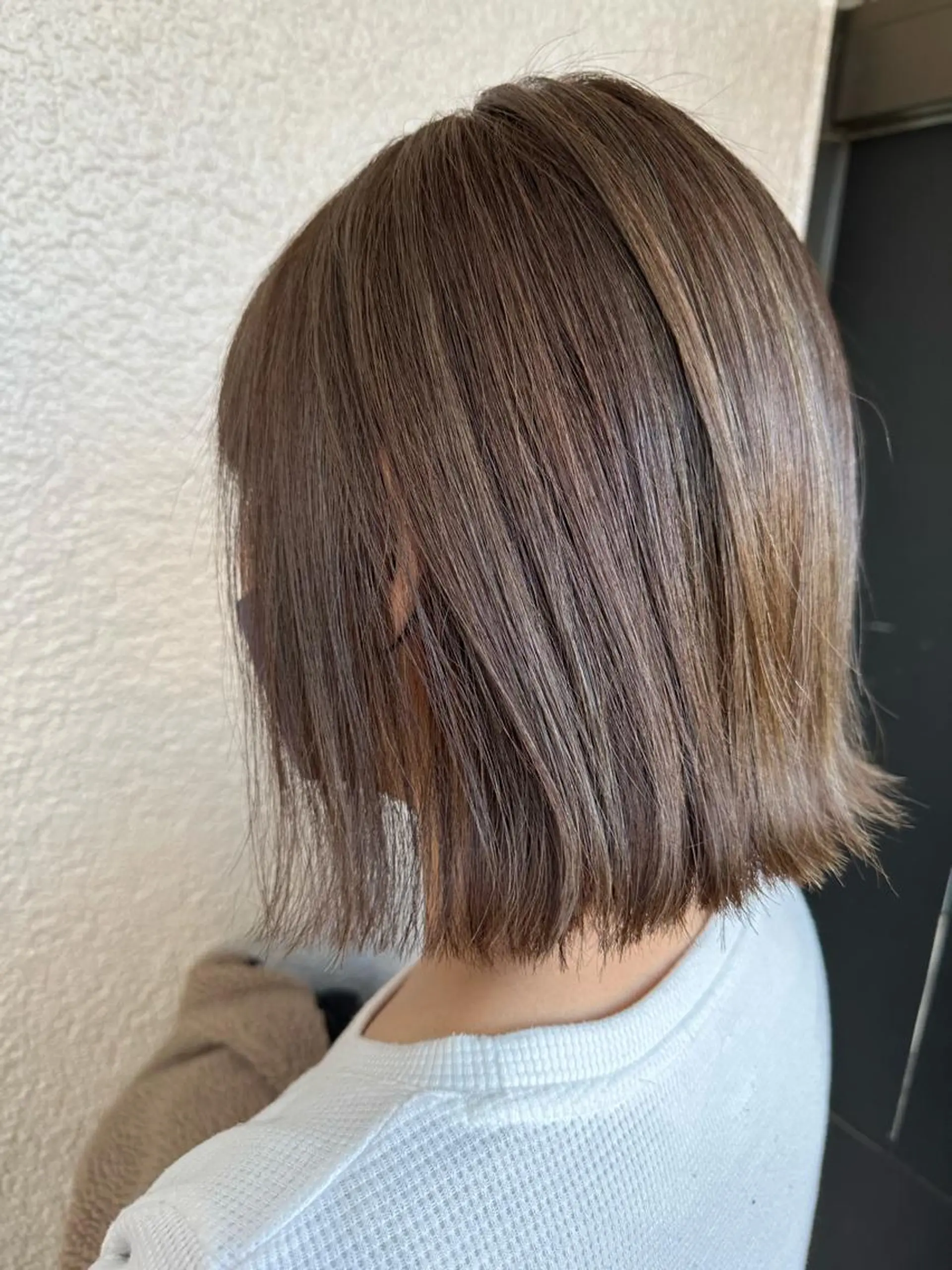 ミディアム カラー アッシュ ベージュカラー ハイライトカラー ハイライト MAHO/透明感カラ ー/ツヤ髪のヘアスタイル