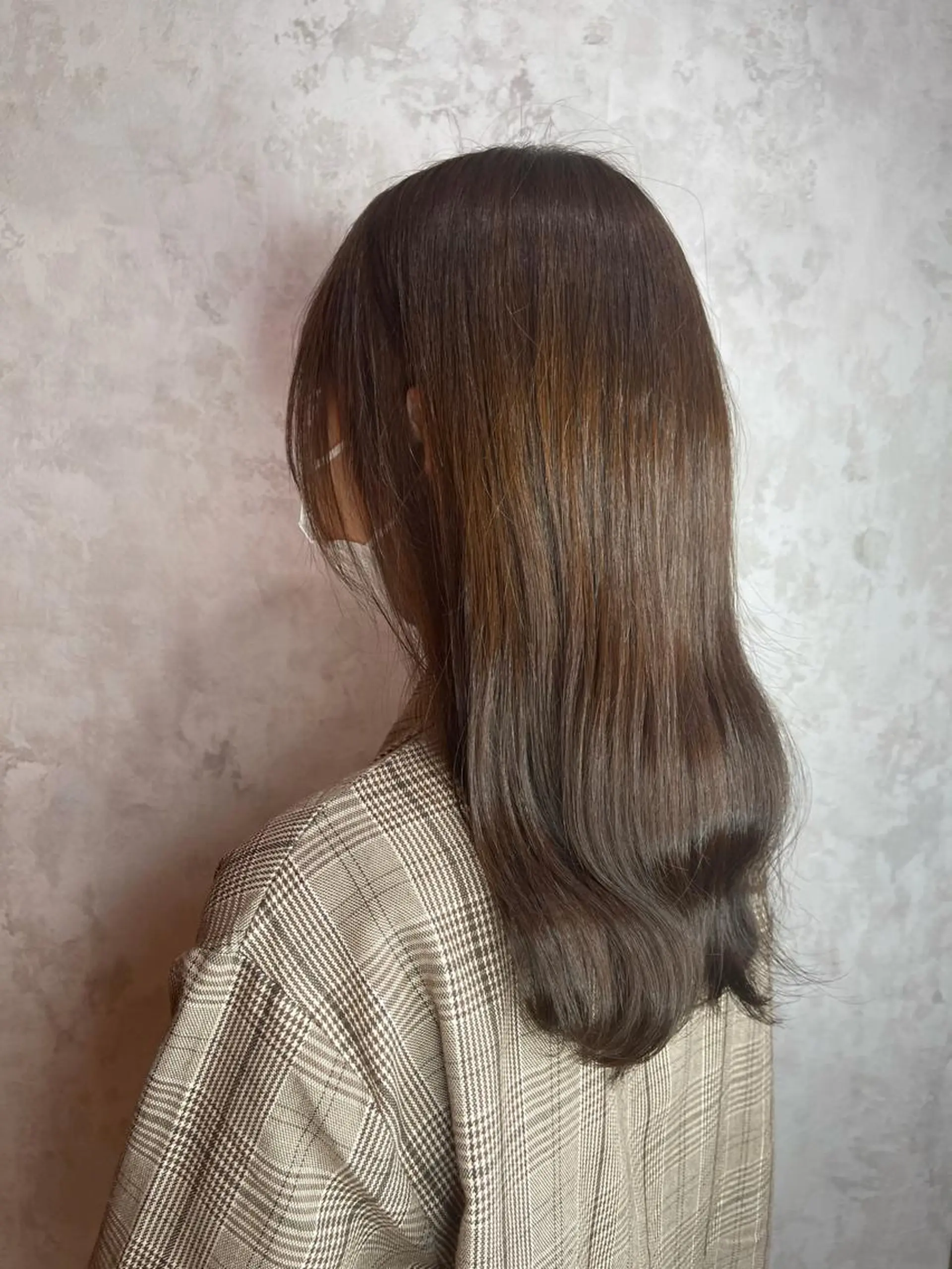 ロング カット ヘアカラー かめい りなのヘアスタイル