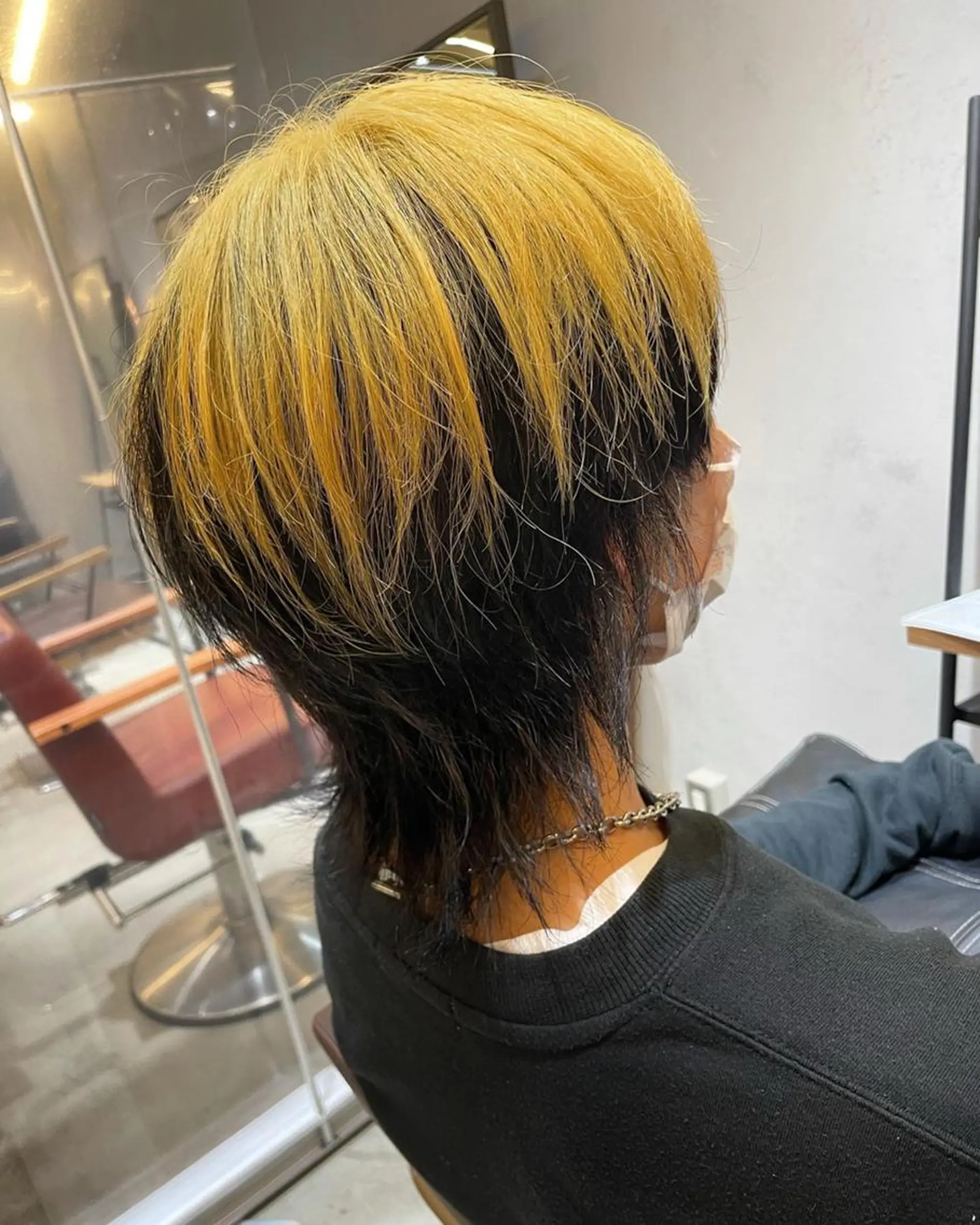 メンズ メンズブリーチ メンズインナーカラー メンズウルフカット ウルフカット ♦️モテ髪創作者 SUGA♦️のヘアスタイル