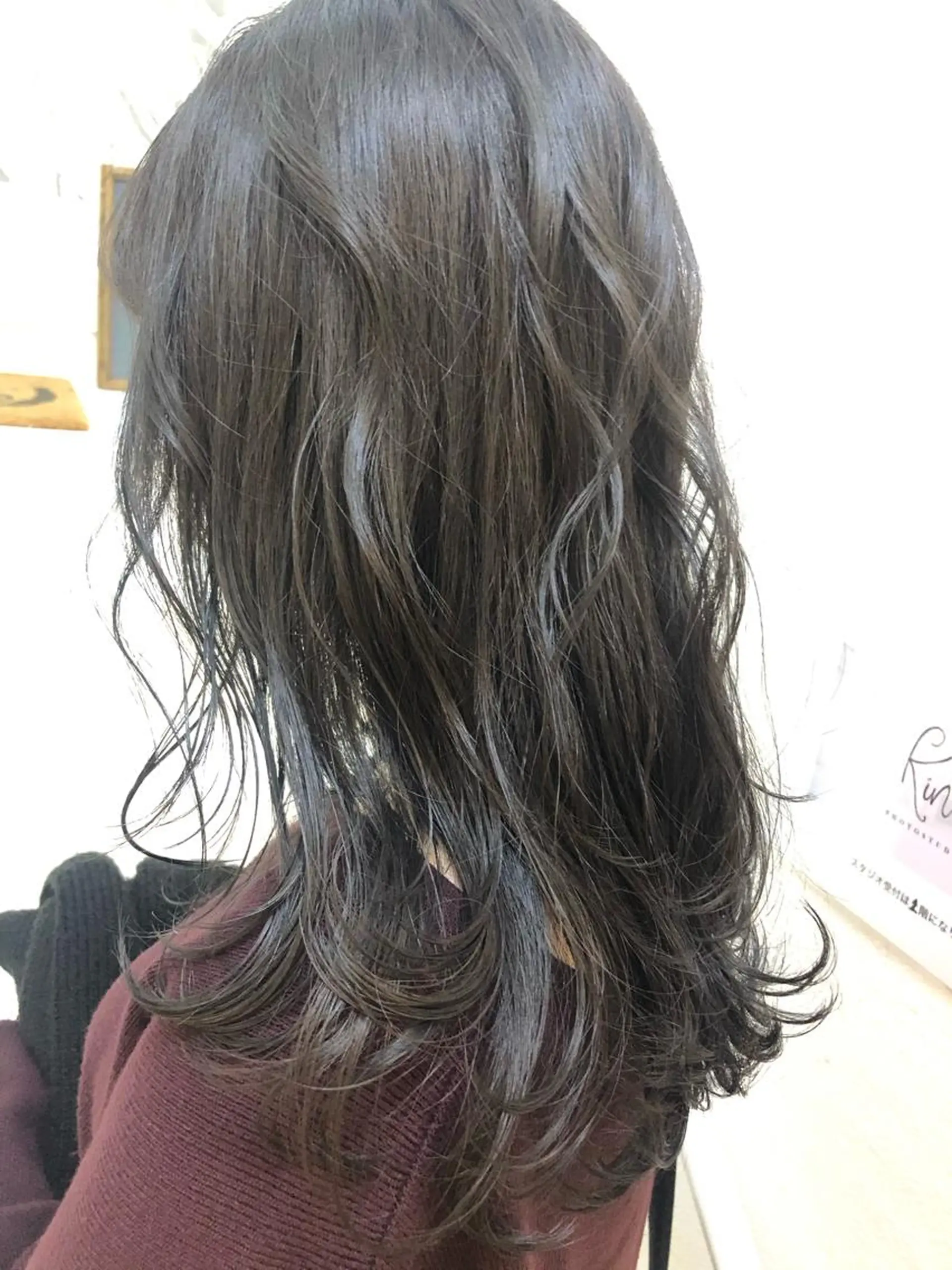 ロング カラー グレージュ イルミナカラー 舘野 太嘉宏のヘアスタイル