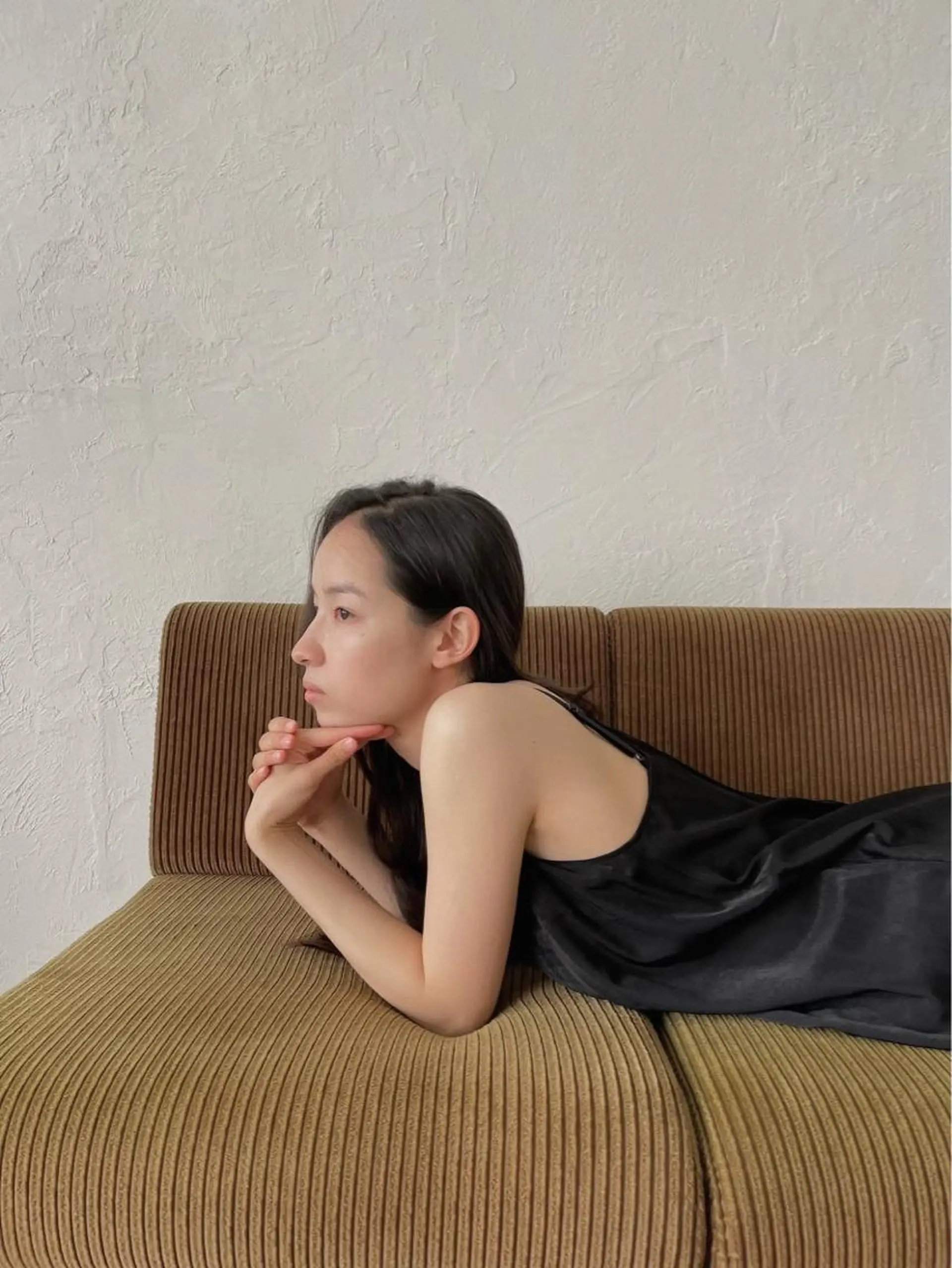 ミディアム カラー ヘアカラー 梅田／ベージュ レイヤー／ヌマタのヘアスタイル