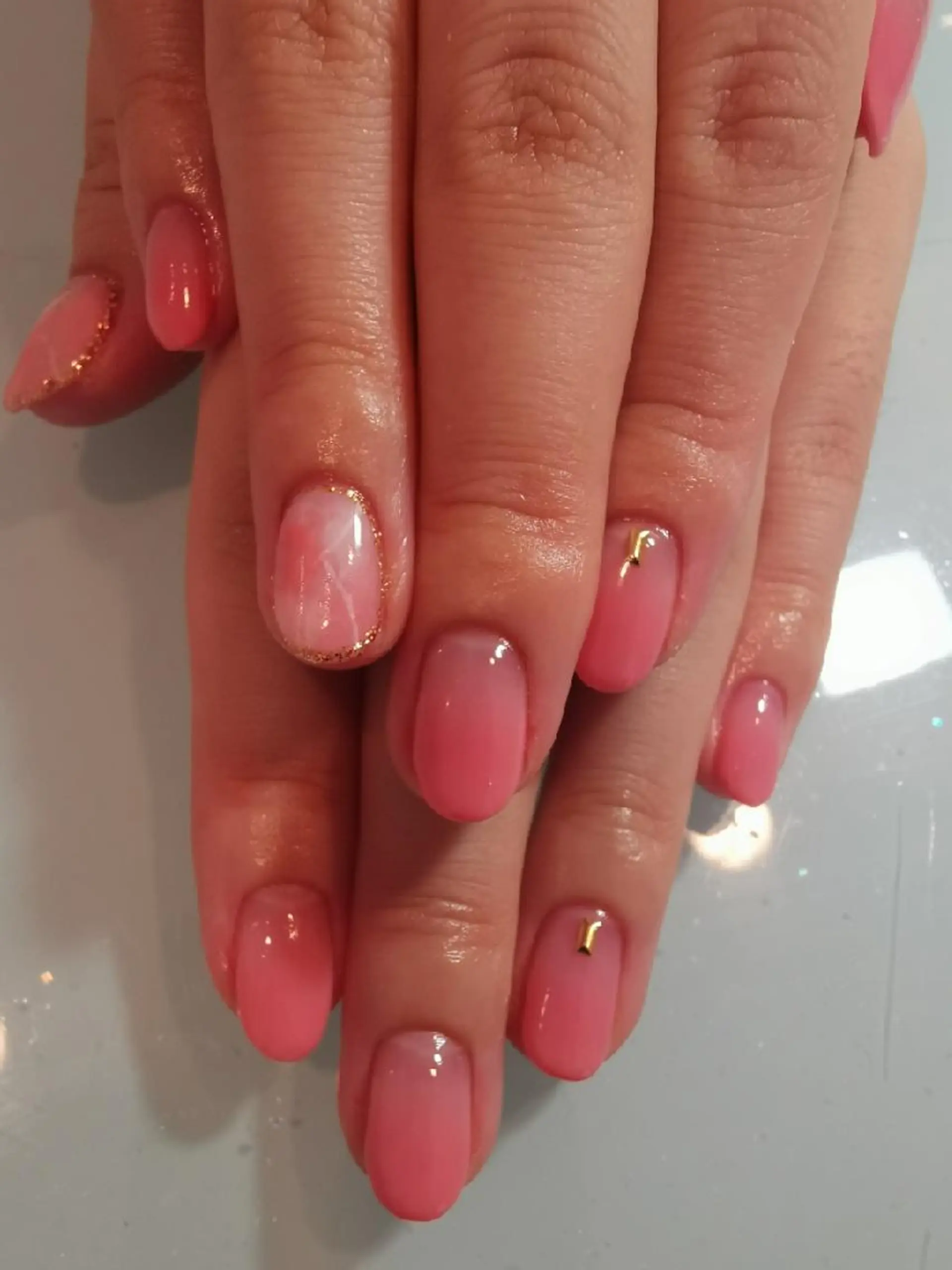 ネイル ピンク 人気エリア💖完全個室【ルリエ】所属・ネイルサロン Lelienルリエのネイルデザイン