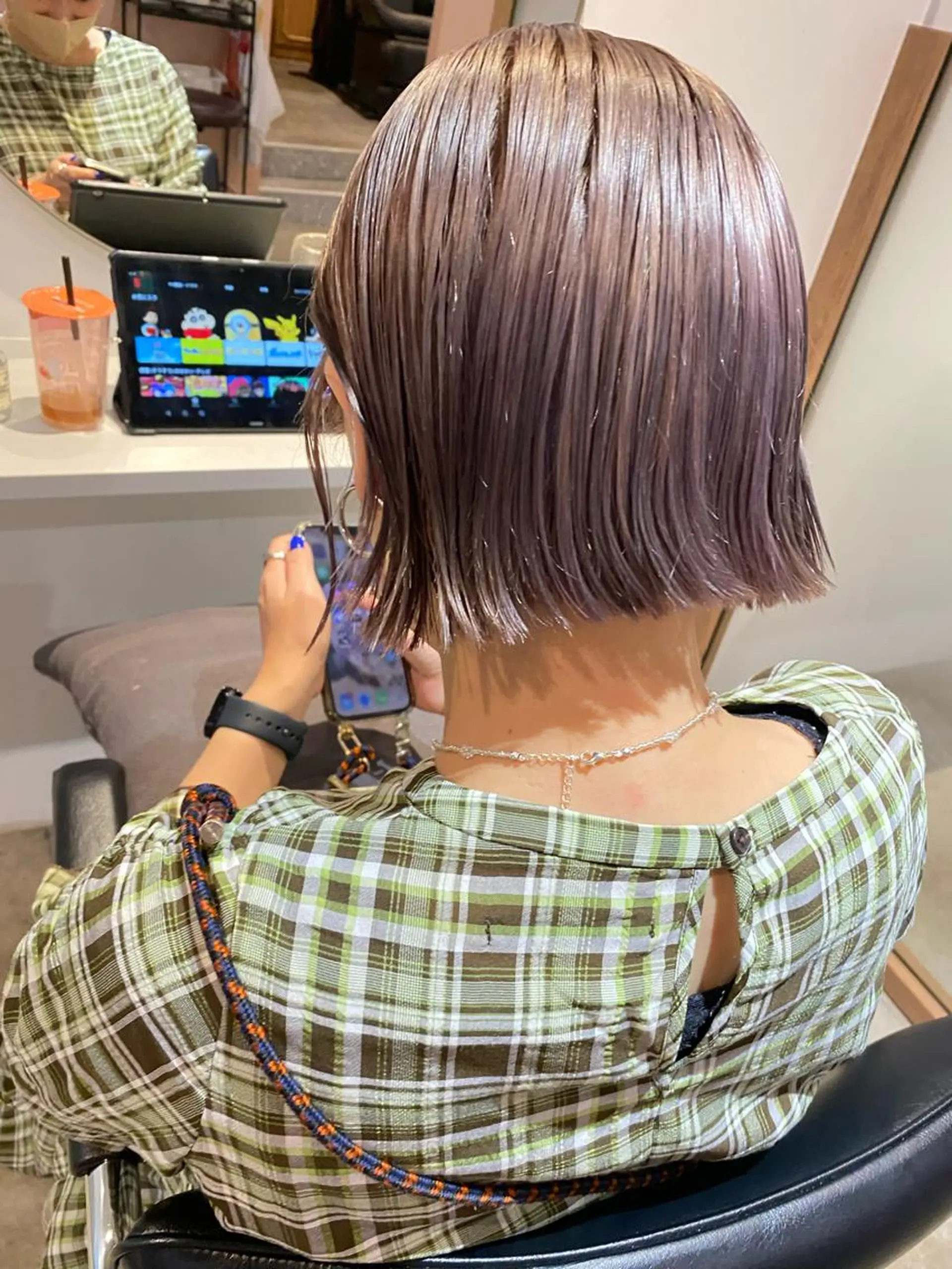 ショート カラー ヘアカラー トリートメント Hayashi Shioriのヘアスタイル