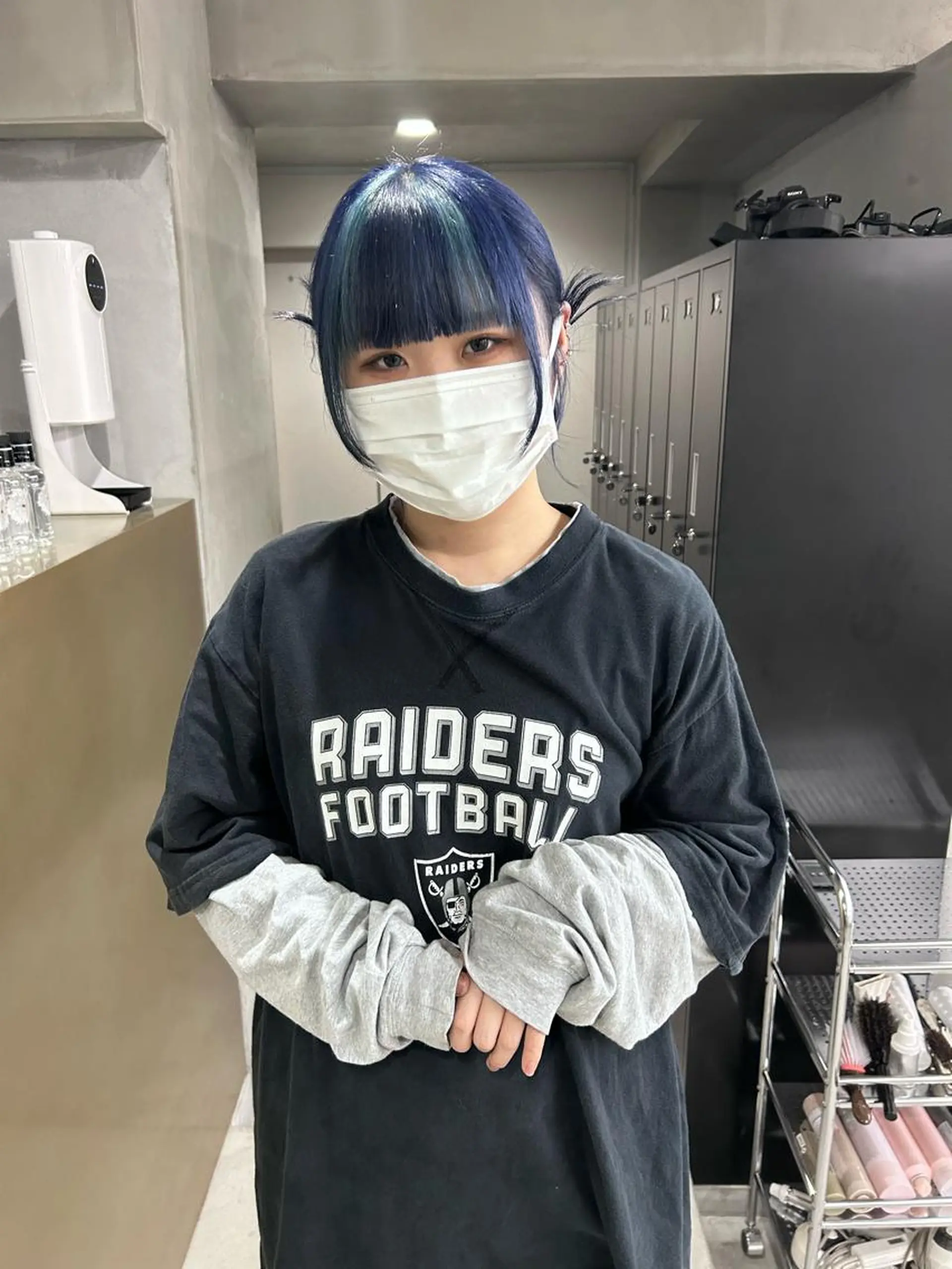 ミディアム カラー 原田 朱里のヘアスタイル