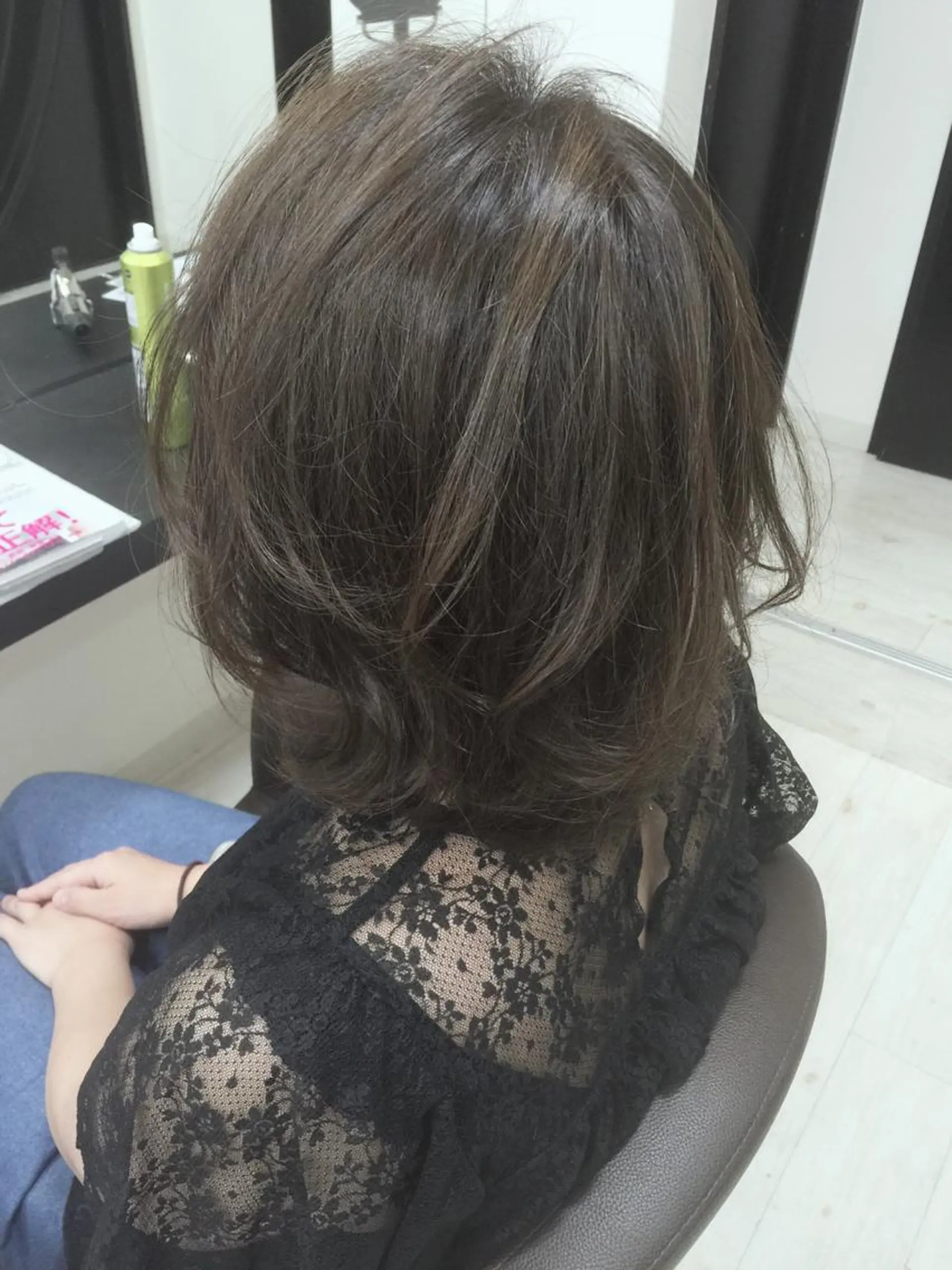 ミディアム カラー パーマ ヘアアレンジ メンズ キッズ ネイル マツエク・マツパ 子どものヘアアレンジ カット ヘアカラー トリートメント Lien 深井店のヘアスタイル