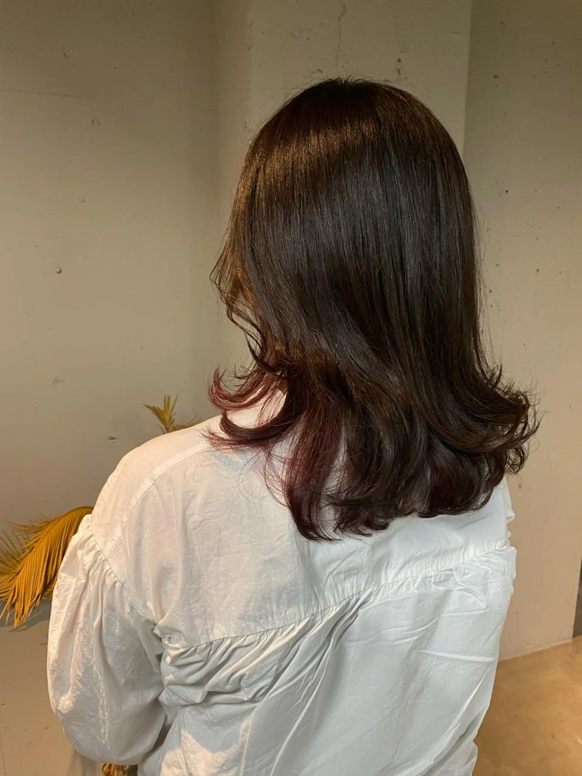 セミロング カラー ヘアカラー トリートメント 艶髪/髪質改善/ MONSO山本のヘアスタイル