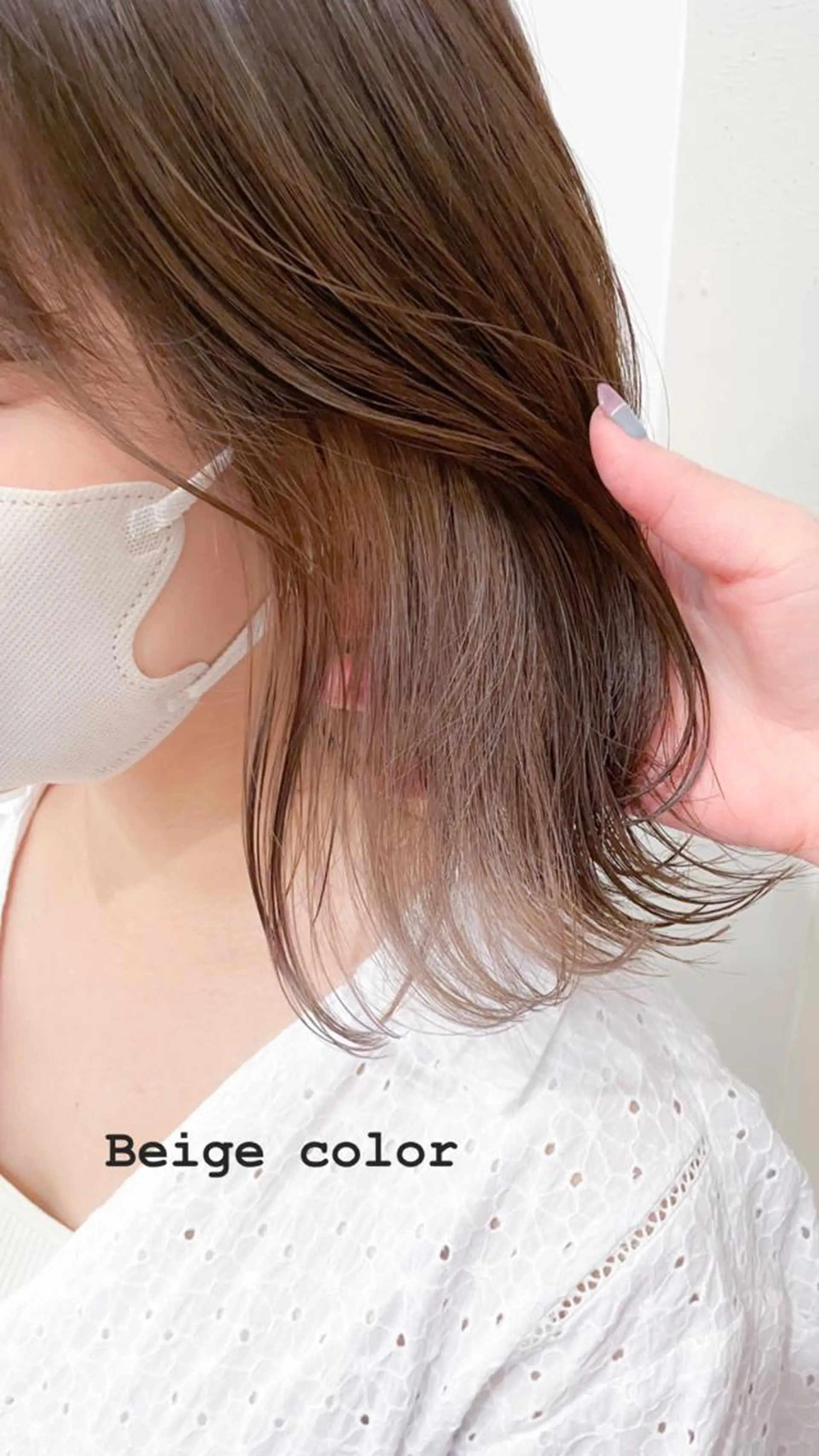 ミディアム カラー ボブレイヤー ベージュカラー インナーカラー ミルクティーベージュ ボブ カット ヘアカラー トリートメント ✨カラー支持No.1 🧸ワキ カナコ🧸のヘアスタイル