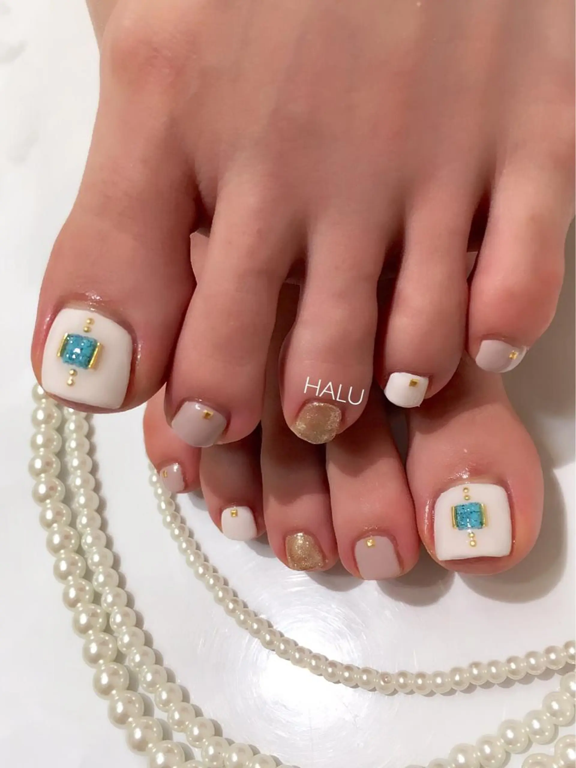 ネイル アートネイル シンプルネイル HALU ハルのネイルデザイン