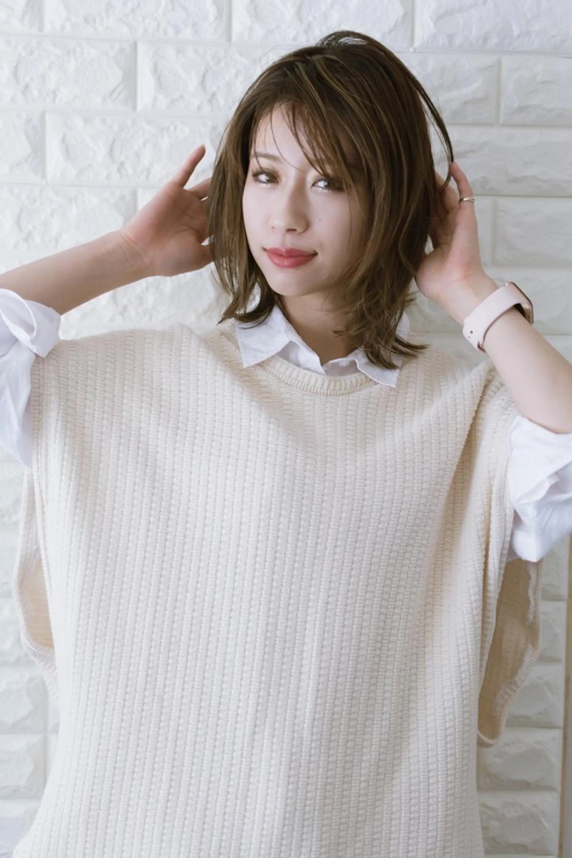 ミディアム カラー ショートボブ ベージュカラー ブルーカラー ブルージュ グレージュ カット ヘアカラー トリートメント 斉藤 正敏のその他イメージ