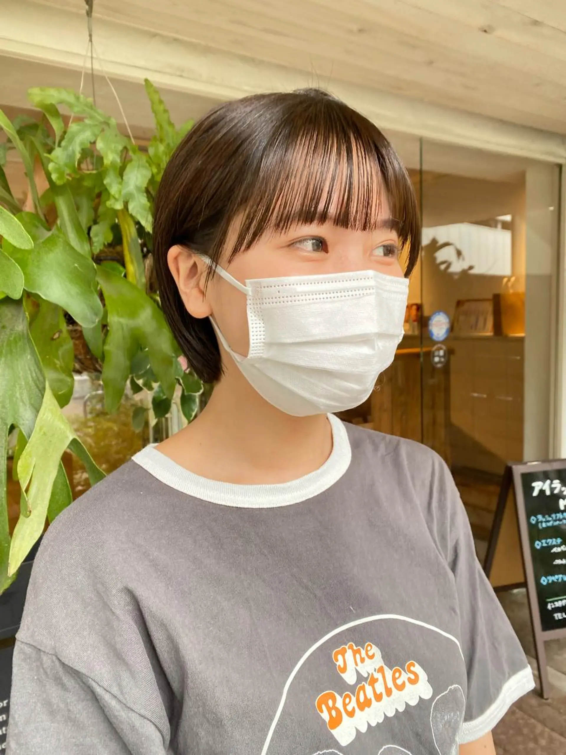 ショート カラー カット ヘアカラー トリートメント BELLA阿部野 TOMOMIのヘアスタイル