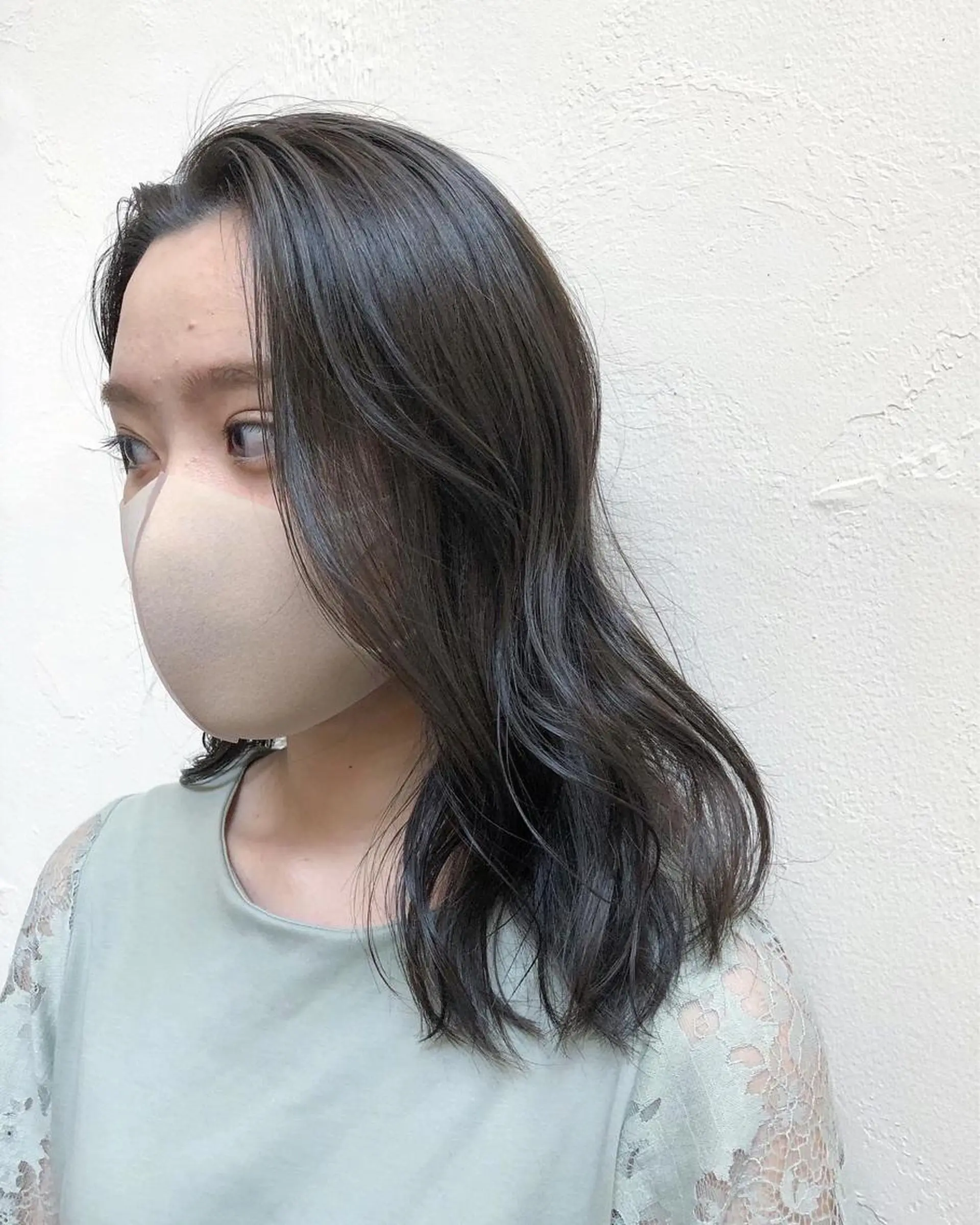 ミディアム カラー アッシュ ミント luve heart's And Be  minamisemba所属・脇坂 佳世の眉毛・アイブロウイメージ