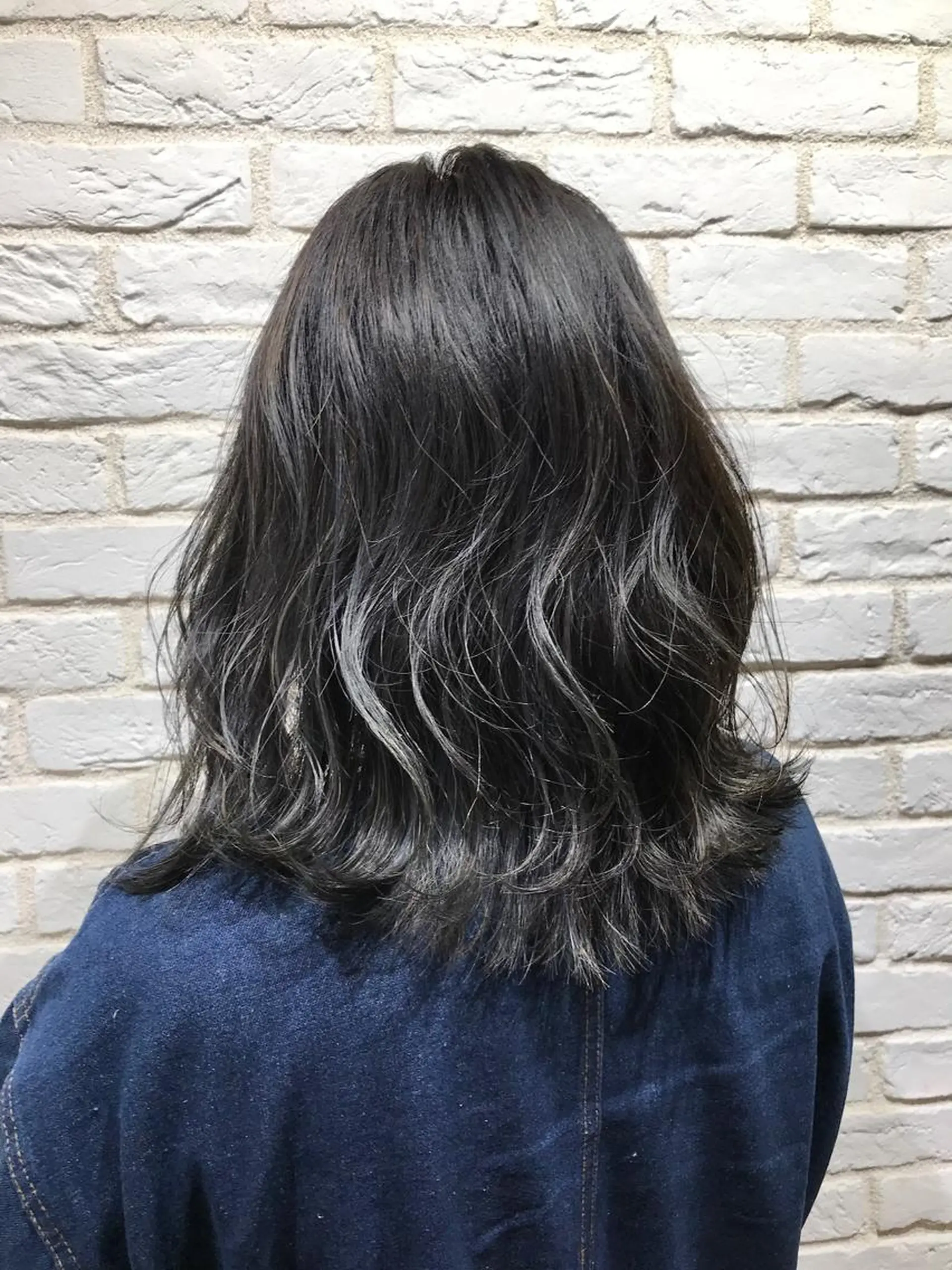 ミディアム カラー 透明感カラー ハイライトカラー ハイライト Neale. yumiのヘアスタイル