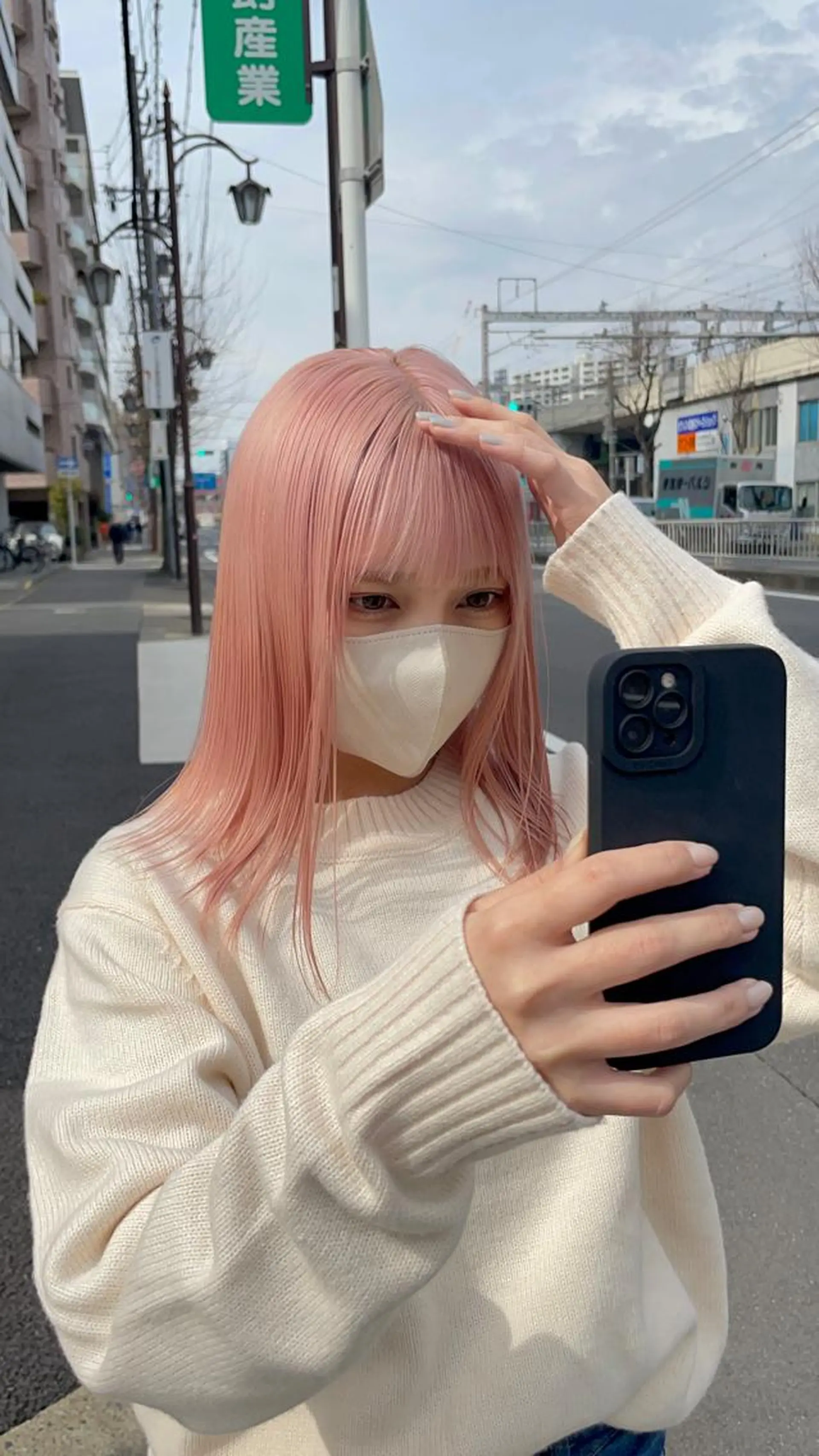 ミディアム カラー ブリーチ MONIQA所属・🐲RYUKI メンズブリーチのヘアスタイル