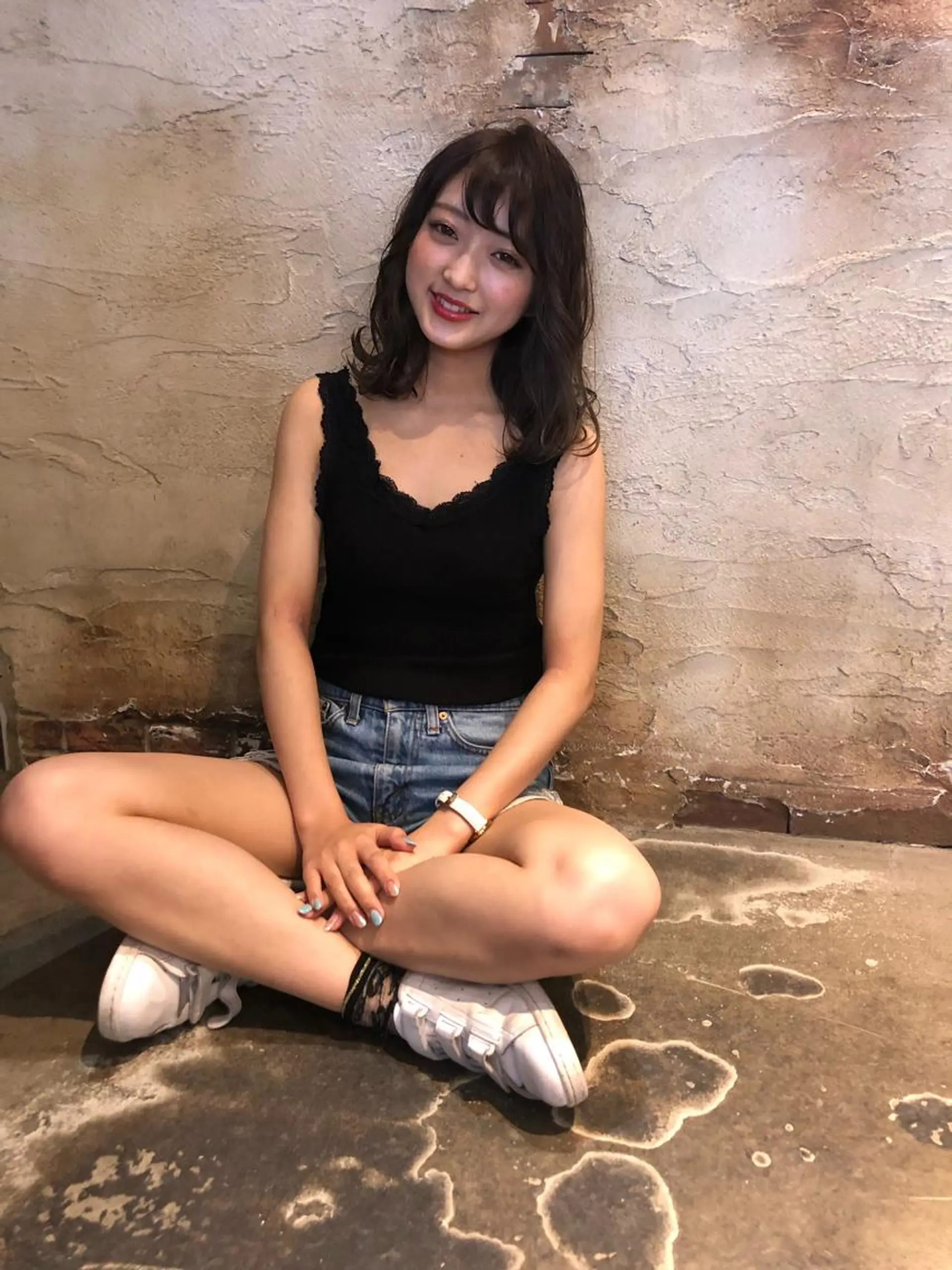 ミディアム GLROW haruhiのヘアスタイル