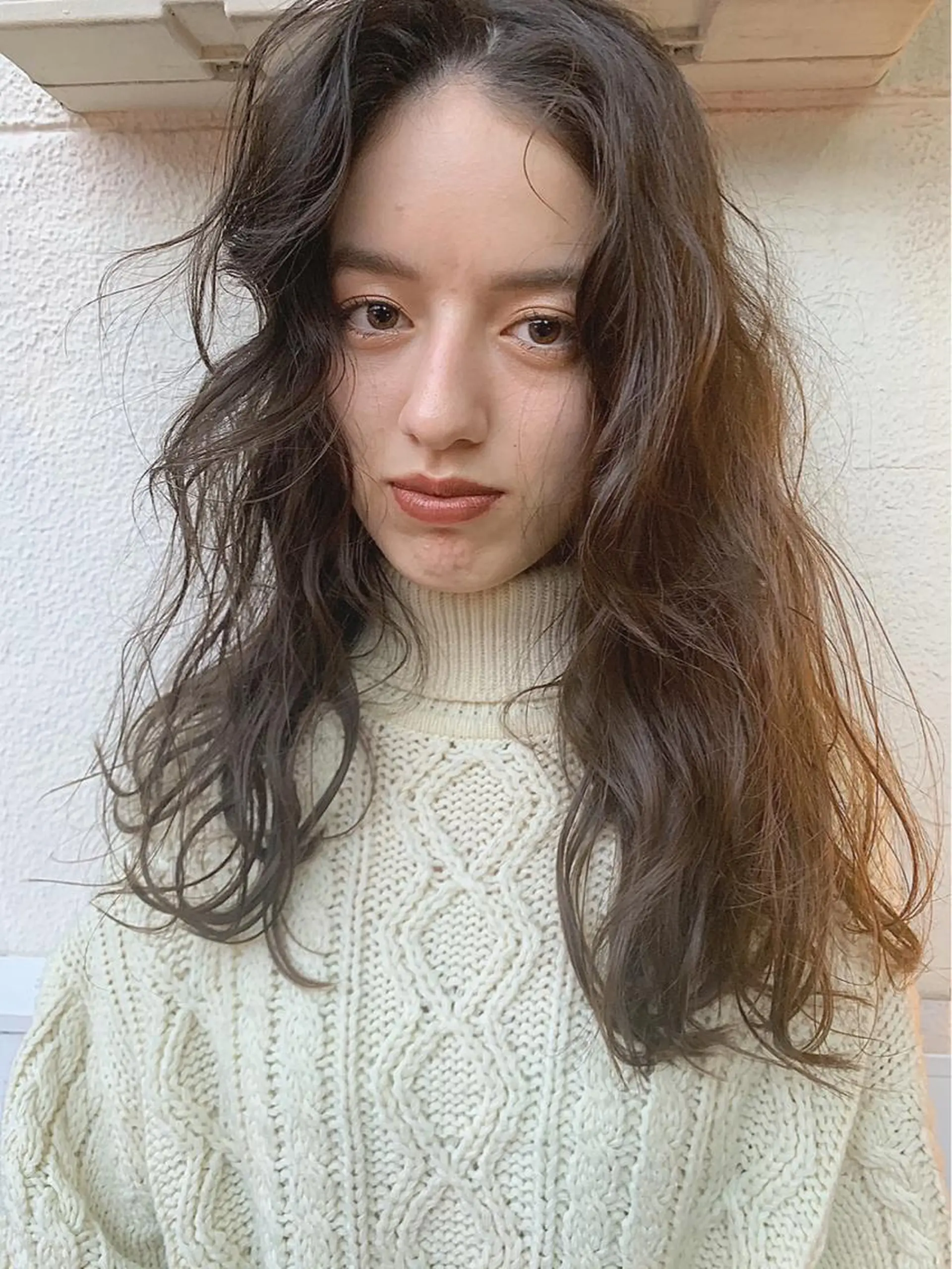 ロング カラー カット ヘアカラー Zina 藤崎店所属・zina藤崎📛 井上美乃里のヘアスタイル