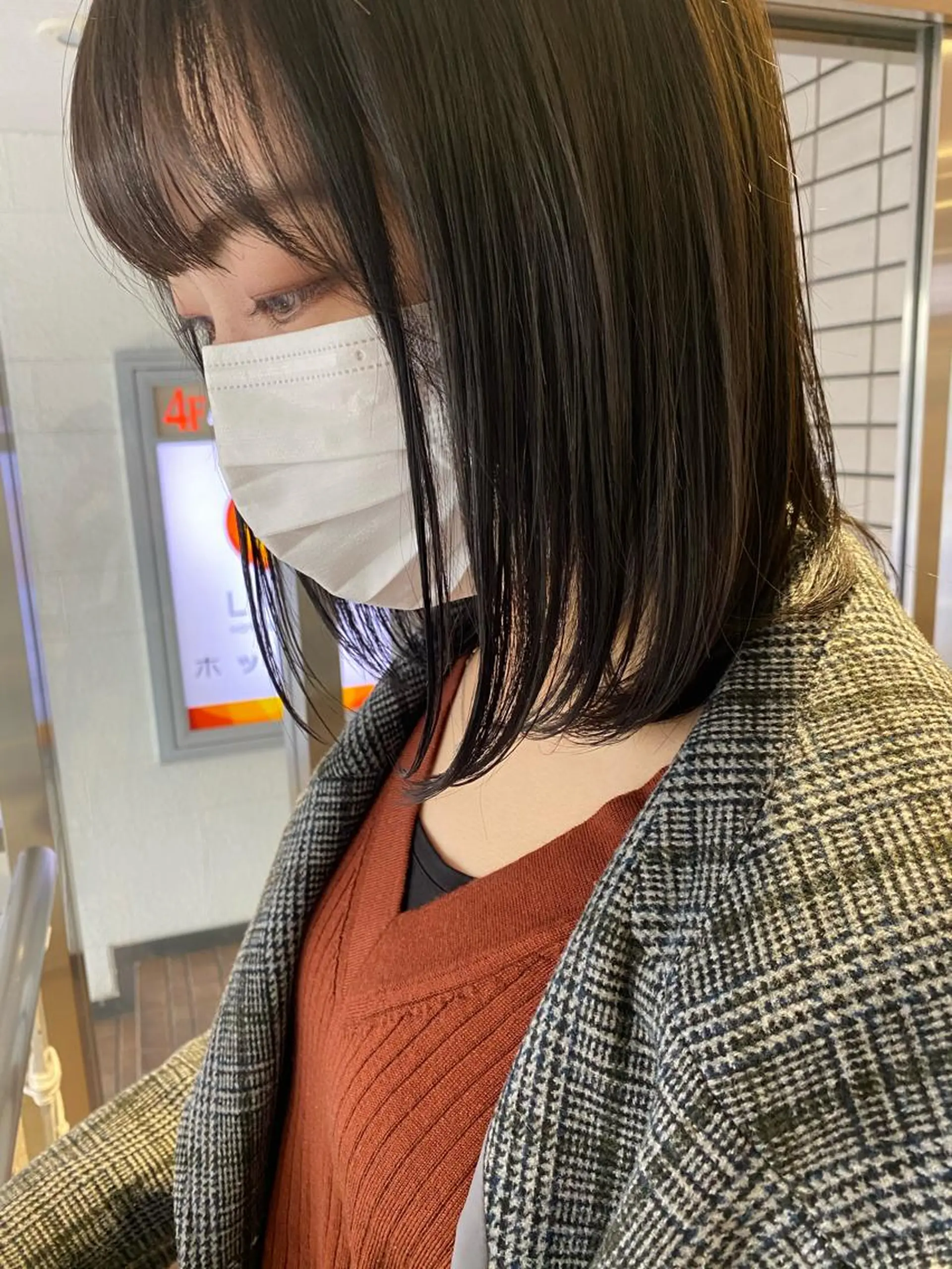 ミディアム カラー レイヤー/ベージュ カラー/ハシモトのヘアスタイル