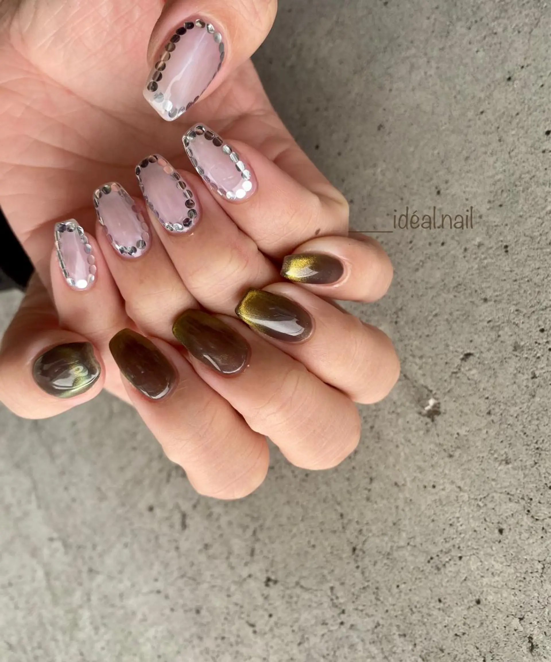ネイル マグネットネイル ニュアンスネイル ide. Mikiのネイルデザイン