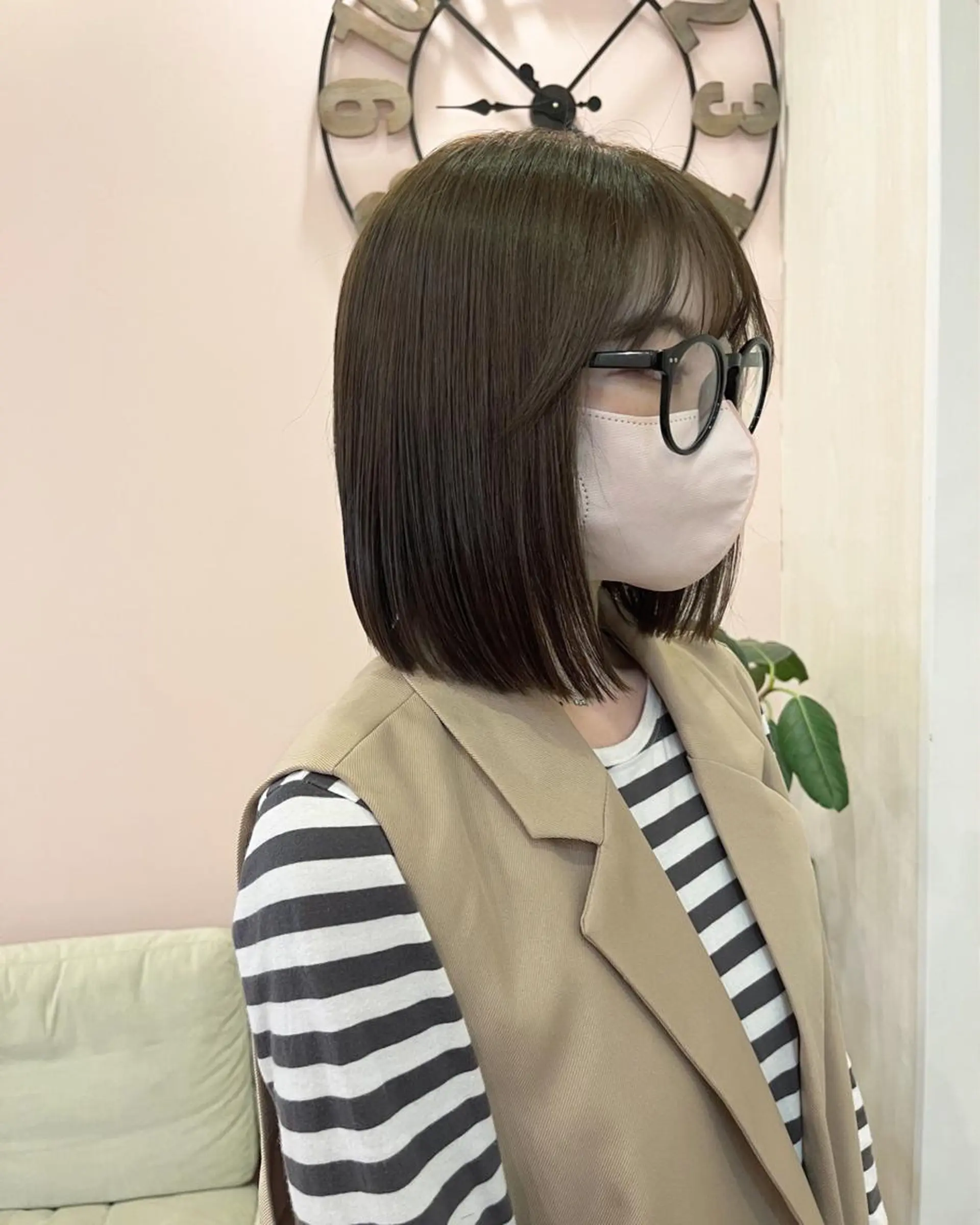 セミロング カラー ヘアアレンジ ブリーチなし/ レイヤー🌿runaのヘアスタイル