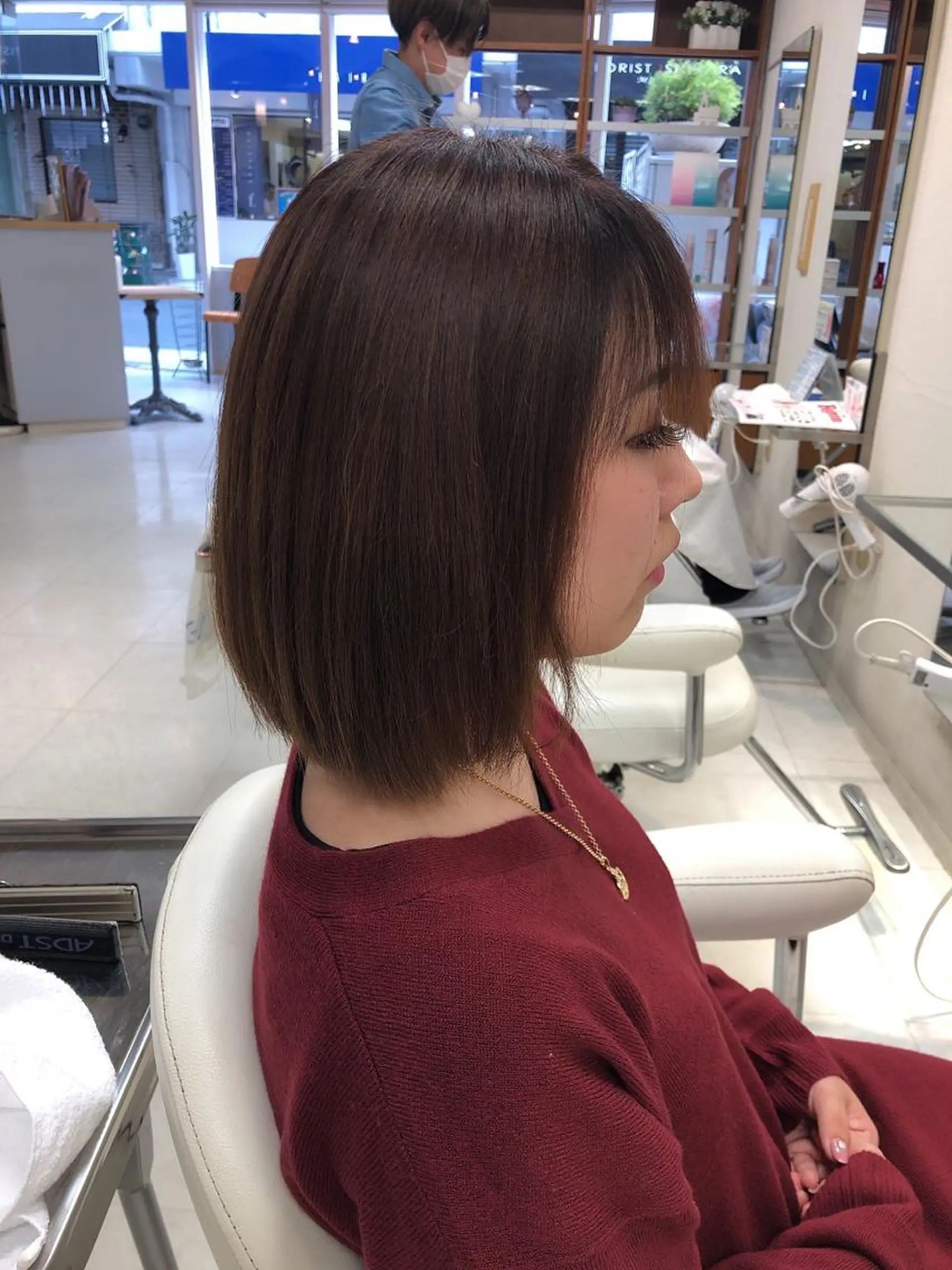 ミディアム 阿部 美咲のヘアスタイル