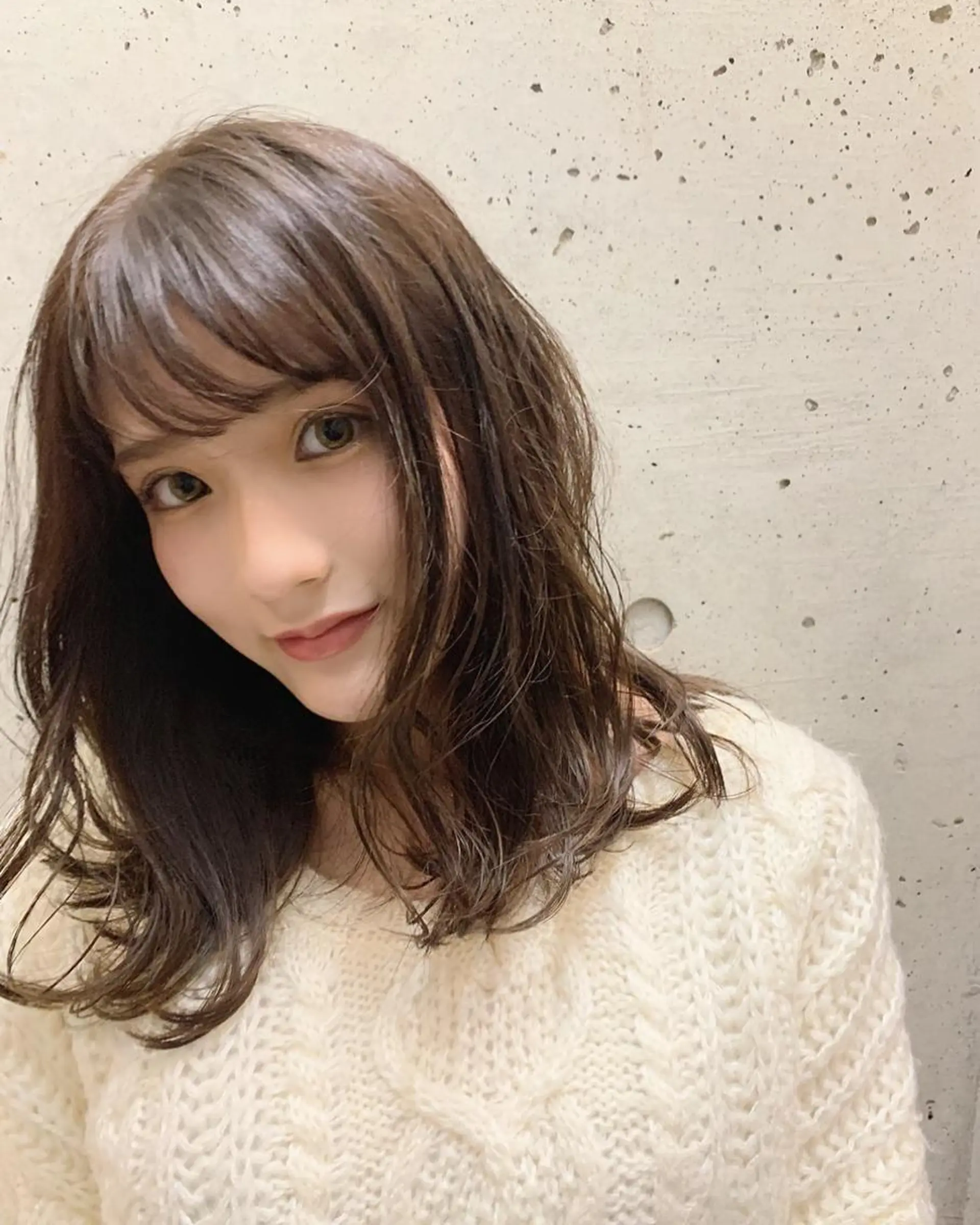 ミディアム カラー パーマ 透明感カラー カット ヘアカラー トリートメント Libre×Reco所属・Libre 西野圭一のヘアスタイル