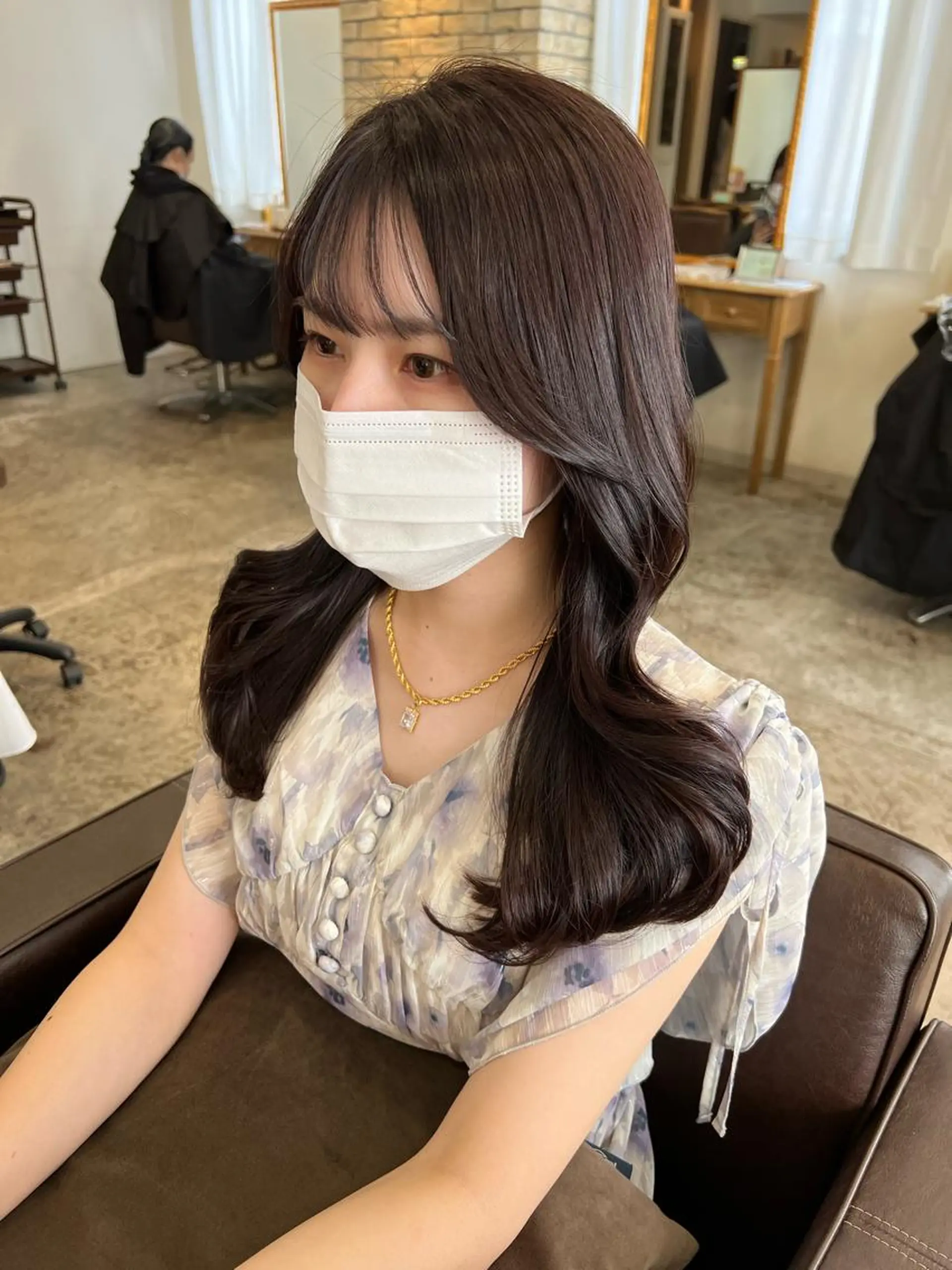 ロング カラー ヘアアレンジ ラベンダーカラー ヨシンモリ 韓国風ヘア カット ヘアカラー トリートメント 髪質改善支持率 No. 1✨mayuのヘアスタイル