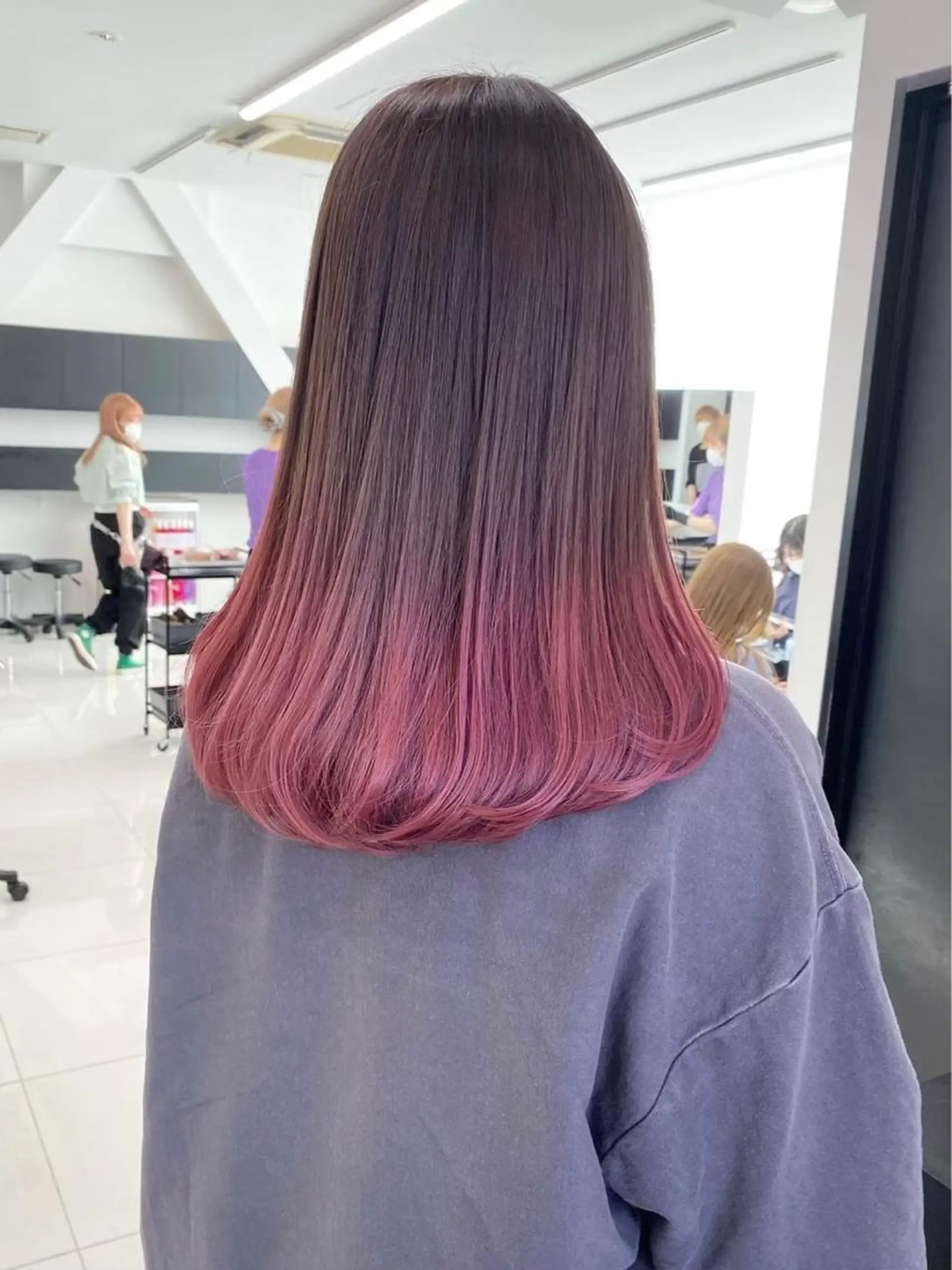 カラー グラデーションカラー ⭐️無料！カット モデル募集⭐️夕貴のヘアスタイル