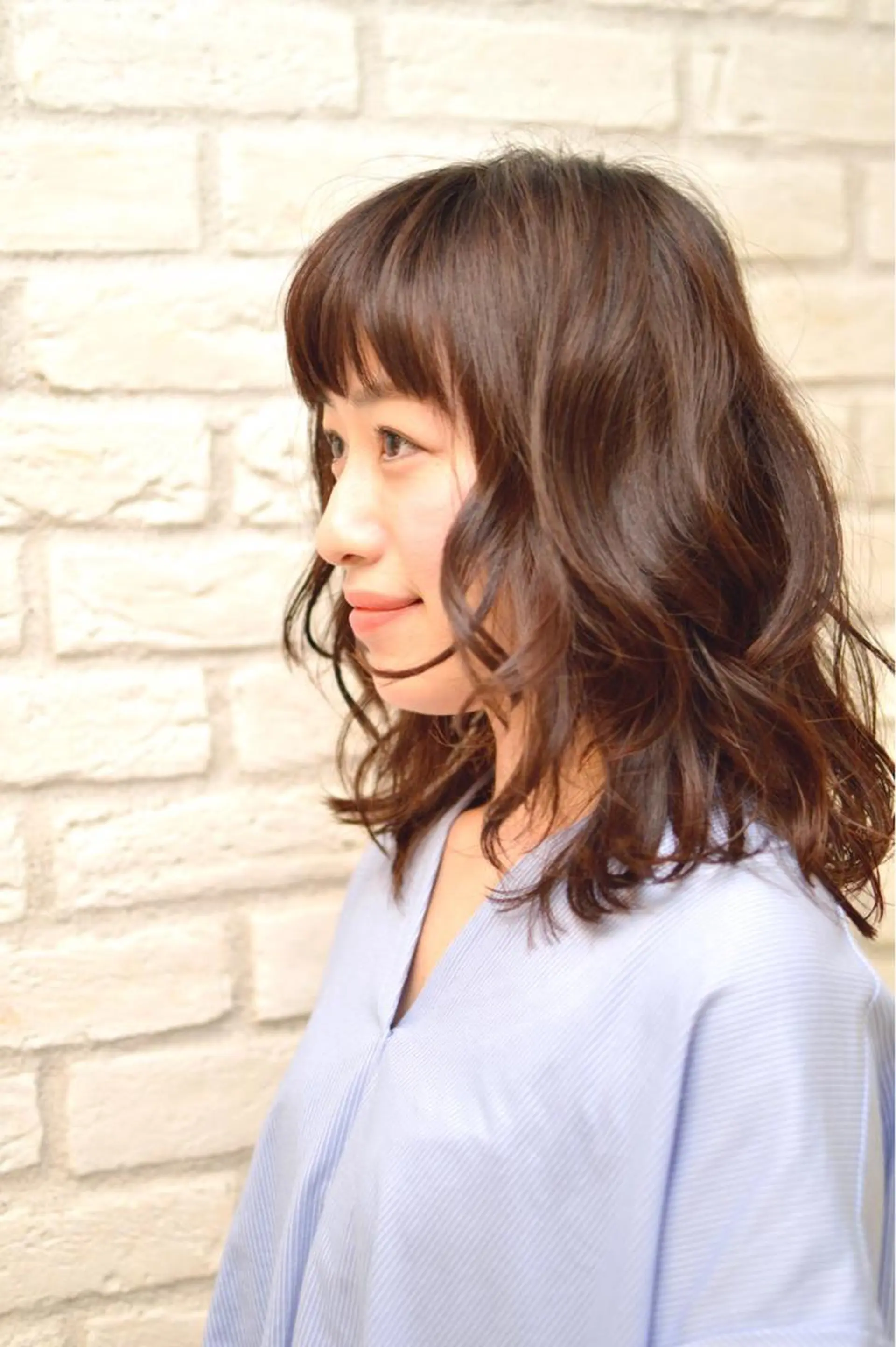 ミディアム カラー 清水 有実子のヘアスタイル