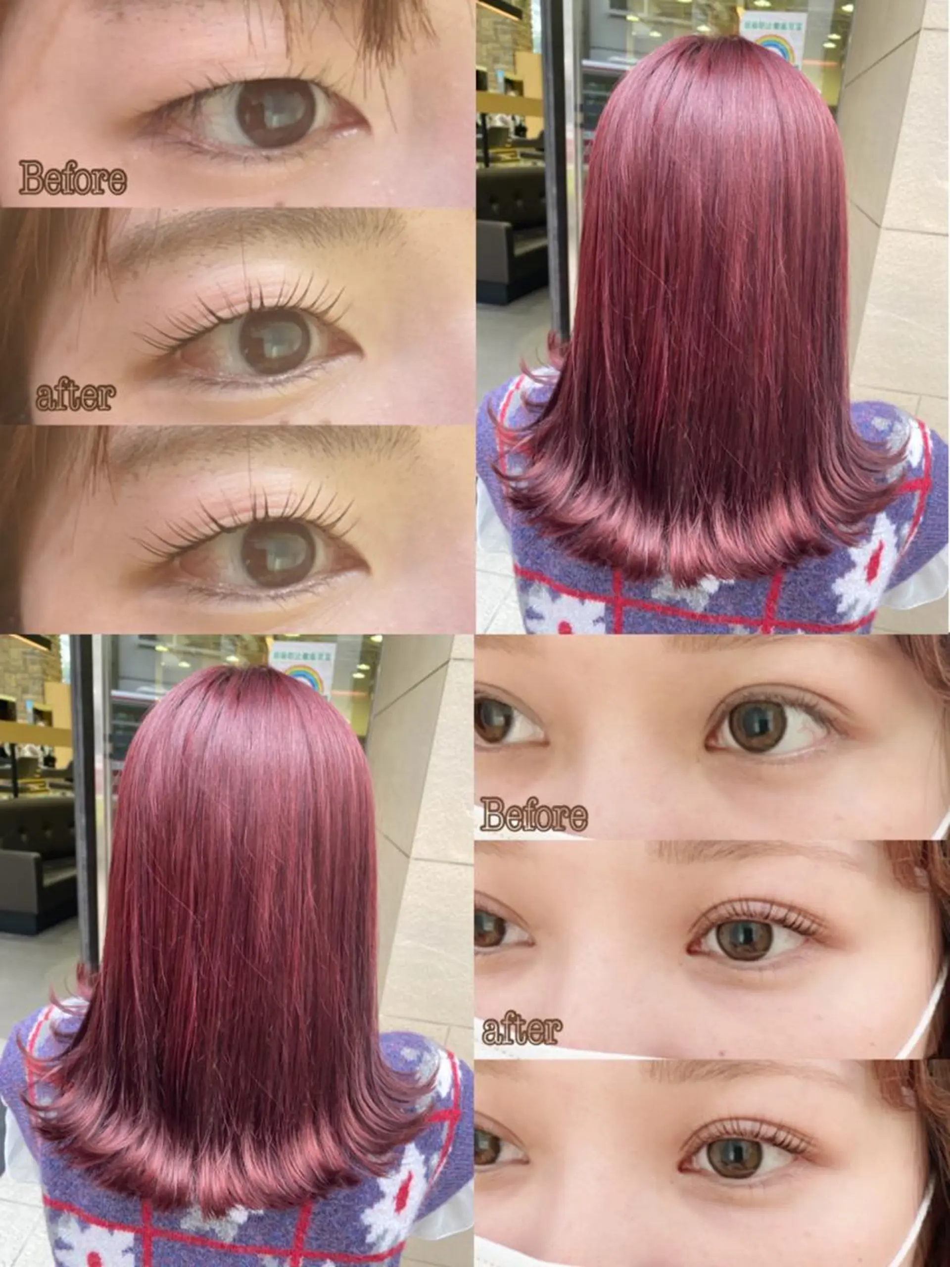 セミロング カラー ヘアアレンジ マツエク・マツパ Lim五反田所属・TSUNA 🌙 Lim 五反田のマツエク・マツパデザイン