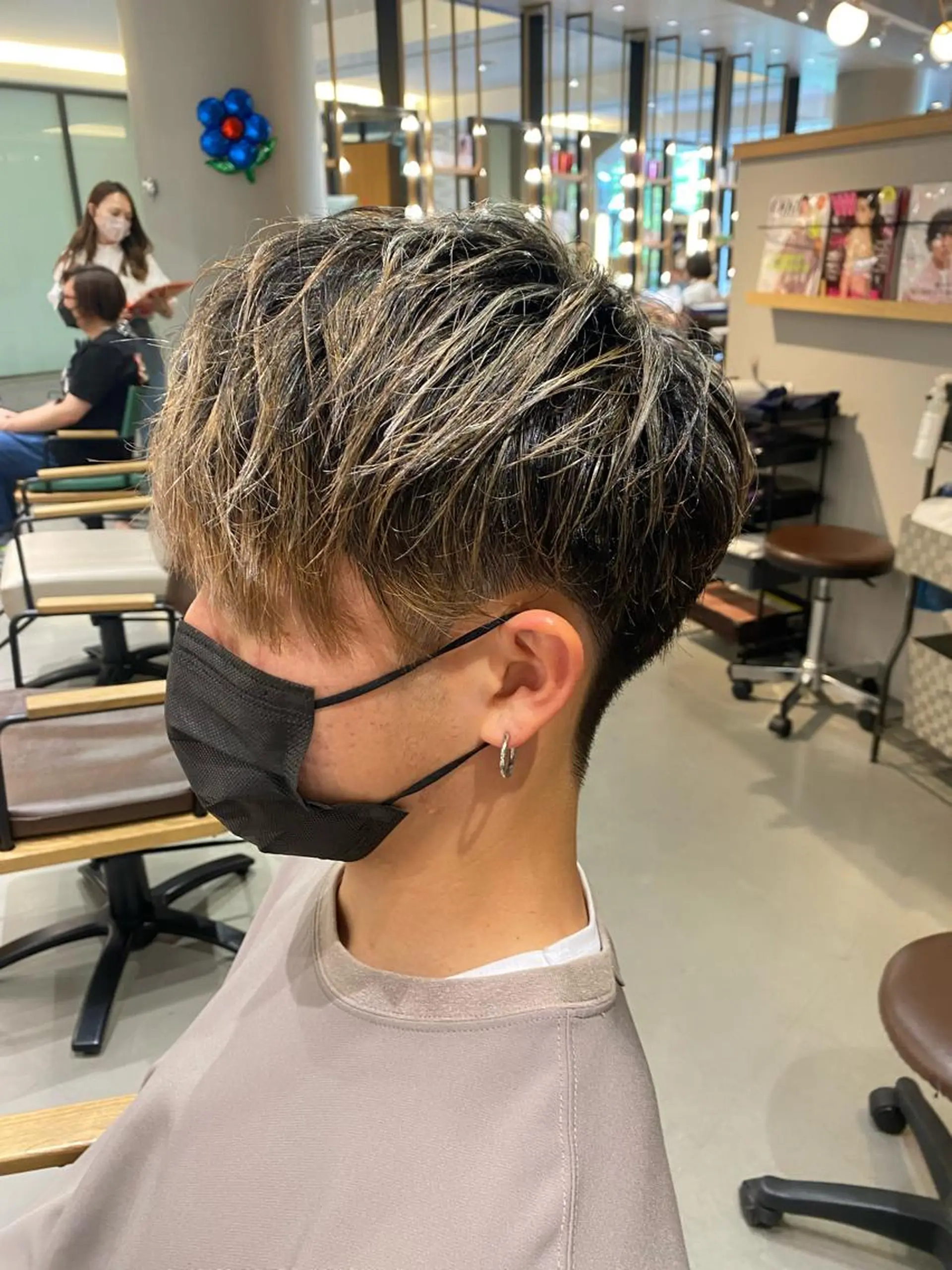 ショート カラー メンズ カット ヘアカラー unopulir   茶屋町店所属・unopulir 景山　凌のヘアスタイル