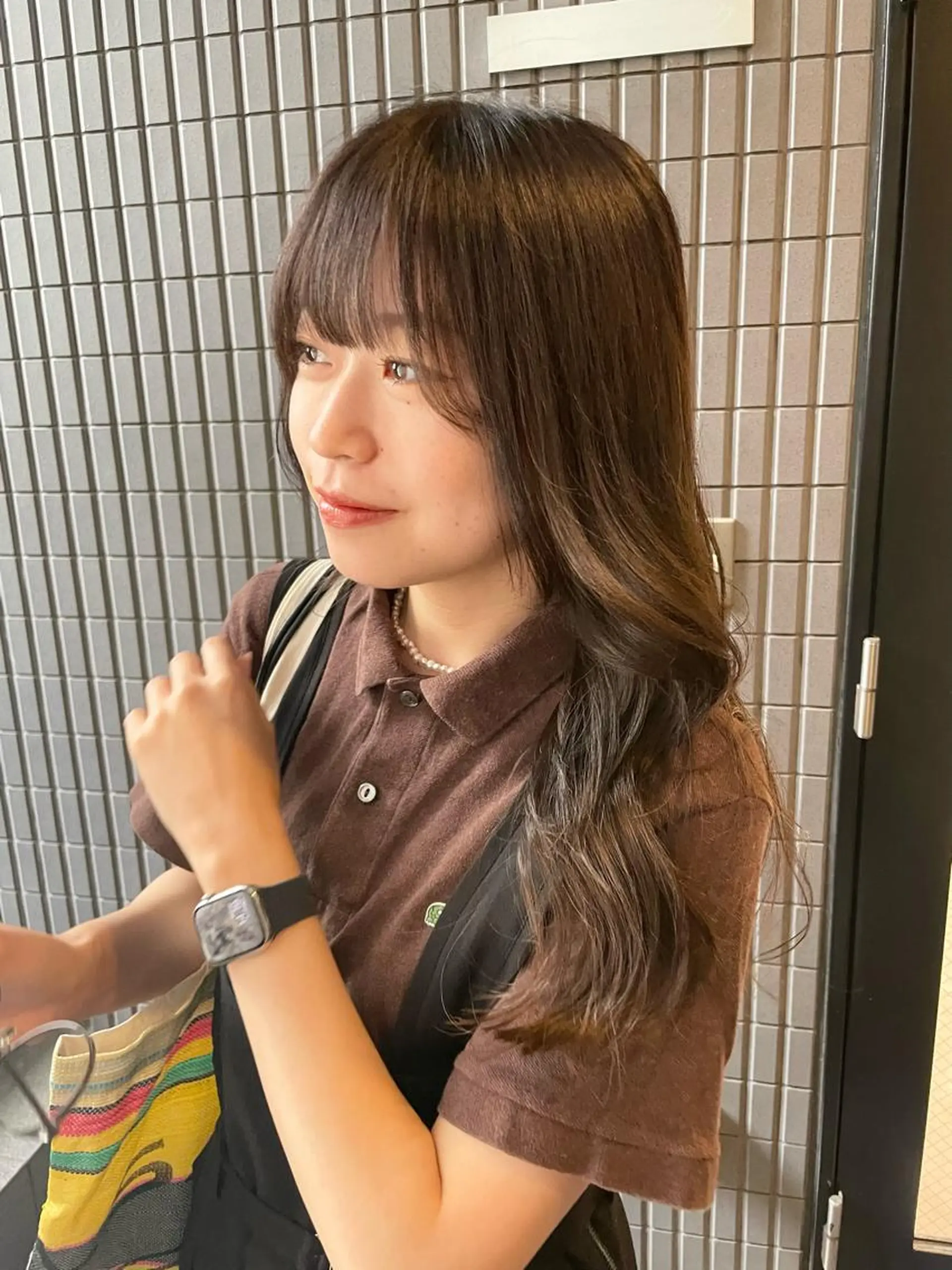 セミロング カラー ヘアカラー 野町好花 レイヤー/髪質改善のヘアスタイル