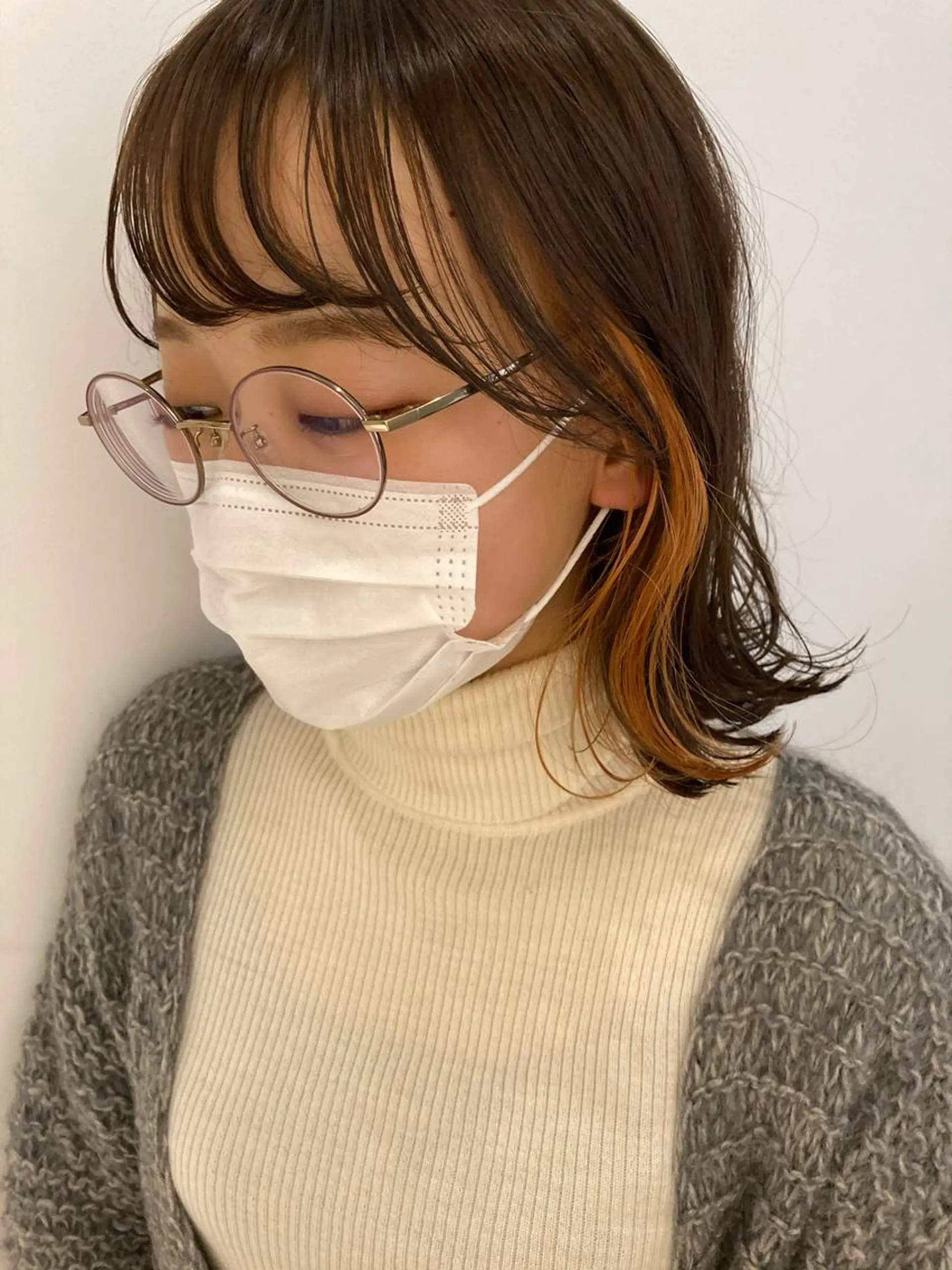 ショート カラー インナーカラー FILMS所属・宮城 星のヘアスタイル