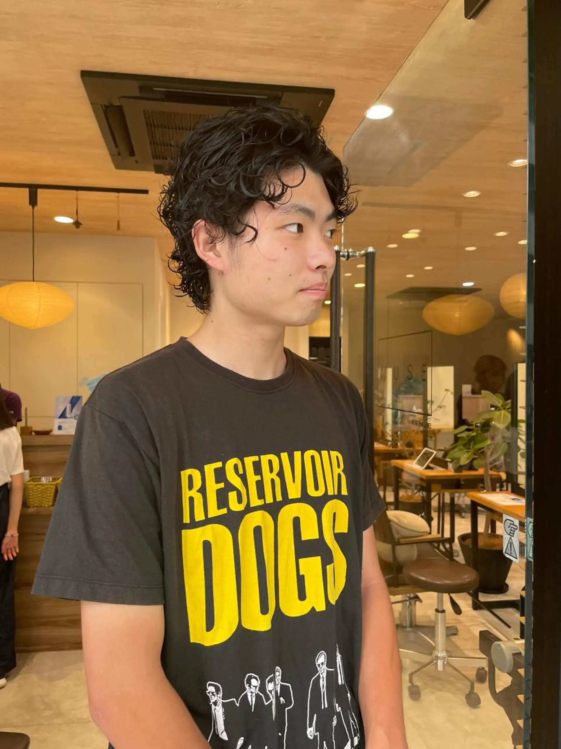 ショート パーマ メンズ メンズパーマ メンズウルフカット 伸ばしかけ ウルフカット カット パーマ指名No1 /namiのヘアスタイル