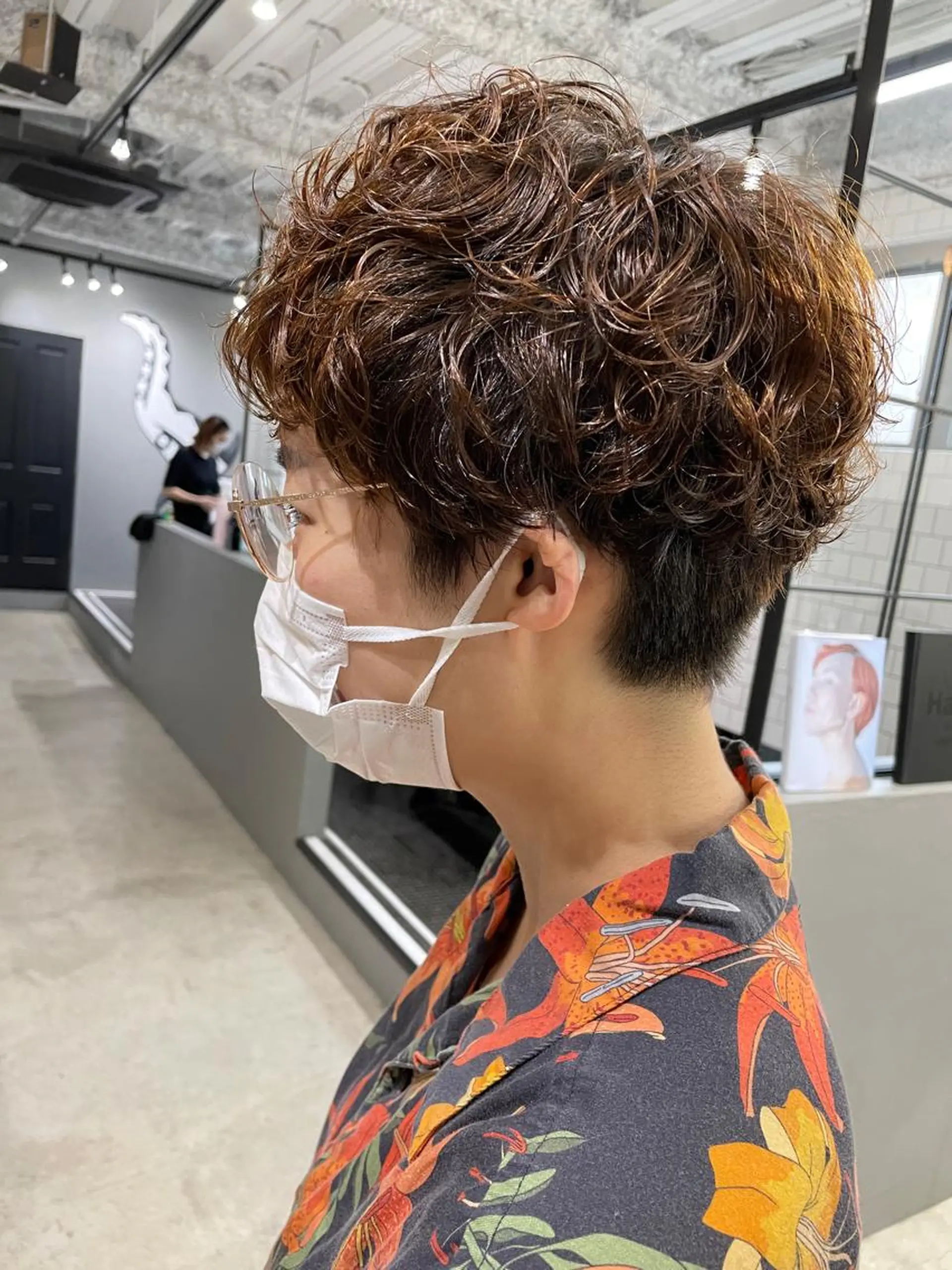 ショート パーマ メンズ専門サロン wokeのヘアスタイル