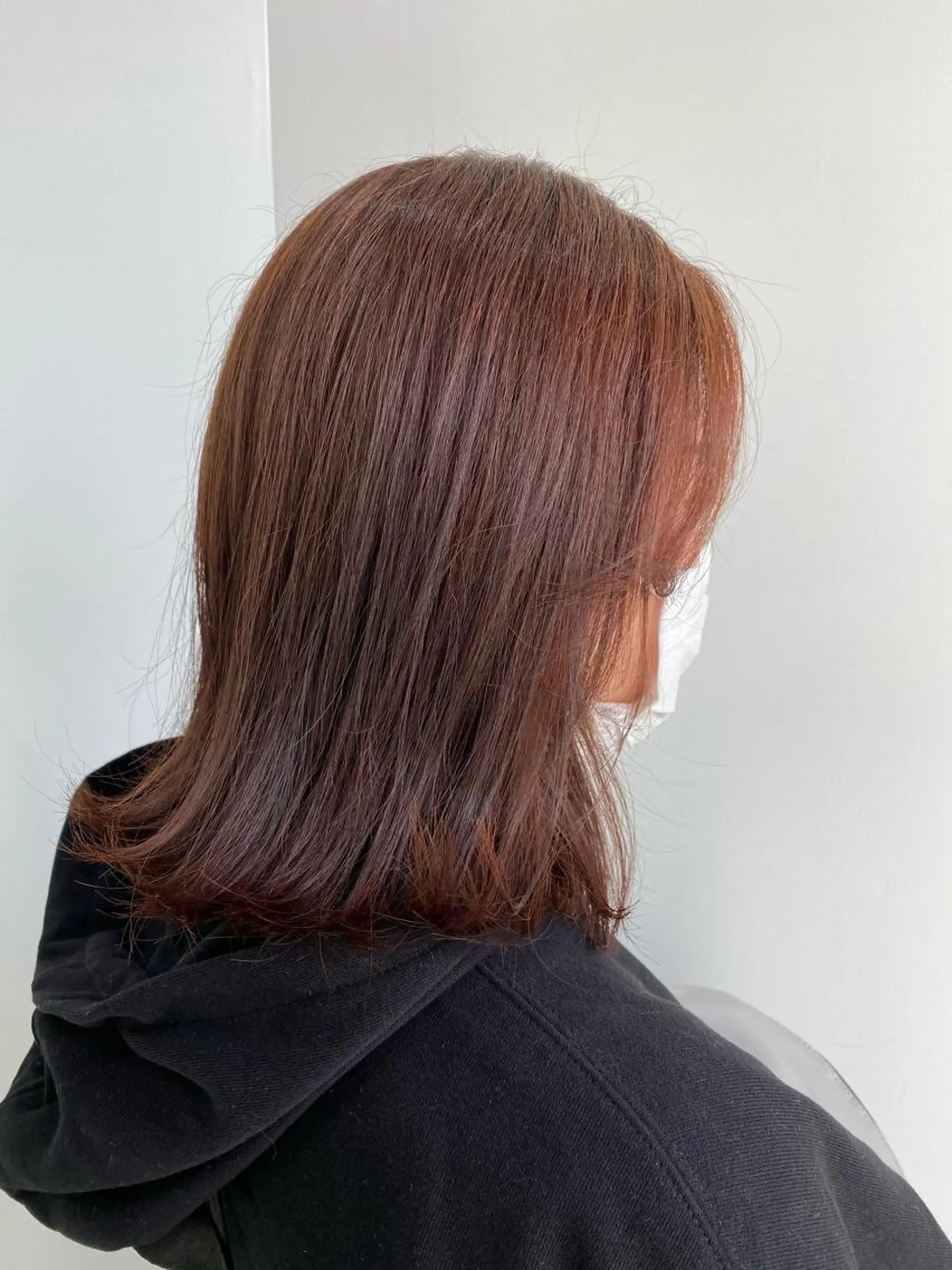 ミディアム カラー ブラウンカラー オレンジ レイヤー/ハイトーン 🧸SENAのヘアスタイル